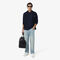 Zipped High Neck Cotton Sweater Zipped High Neck Cotton Sweater