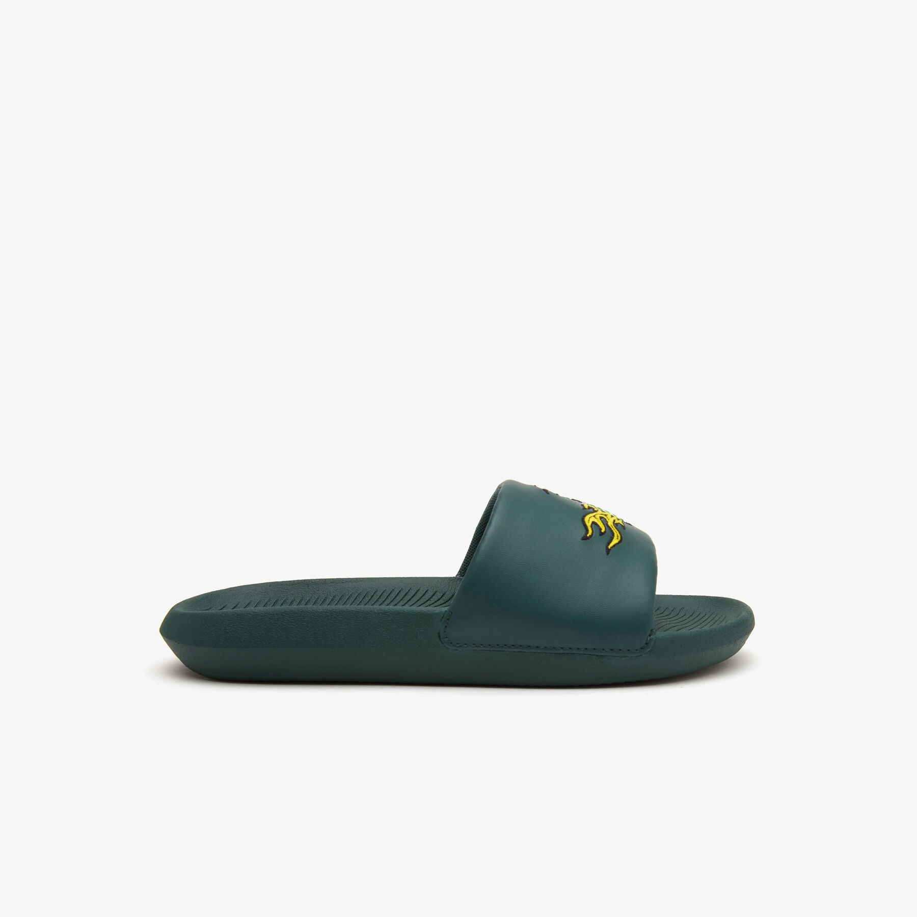 men s lacoste croco synthetic slides