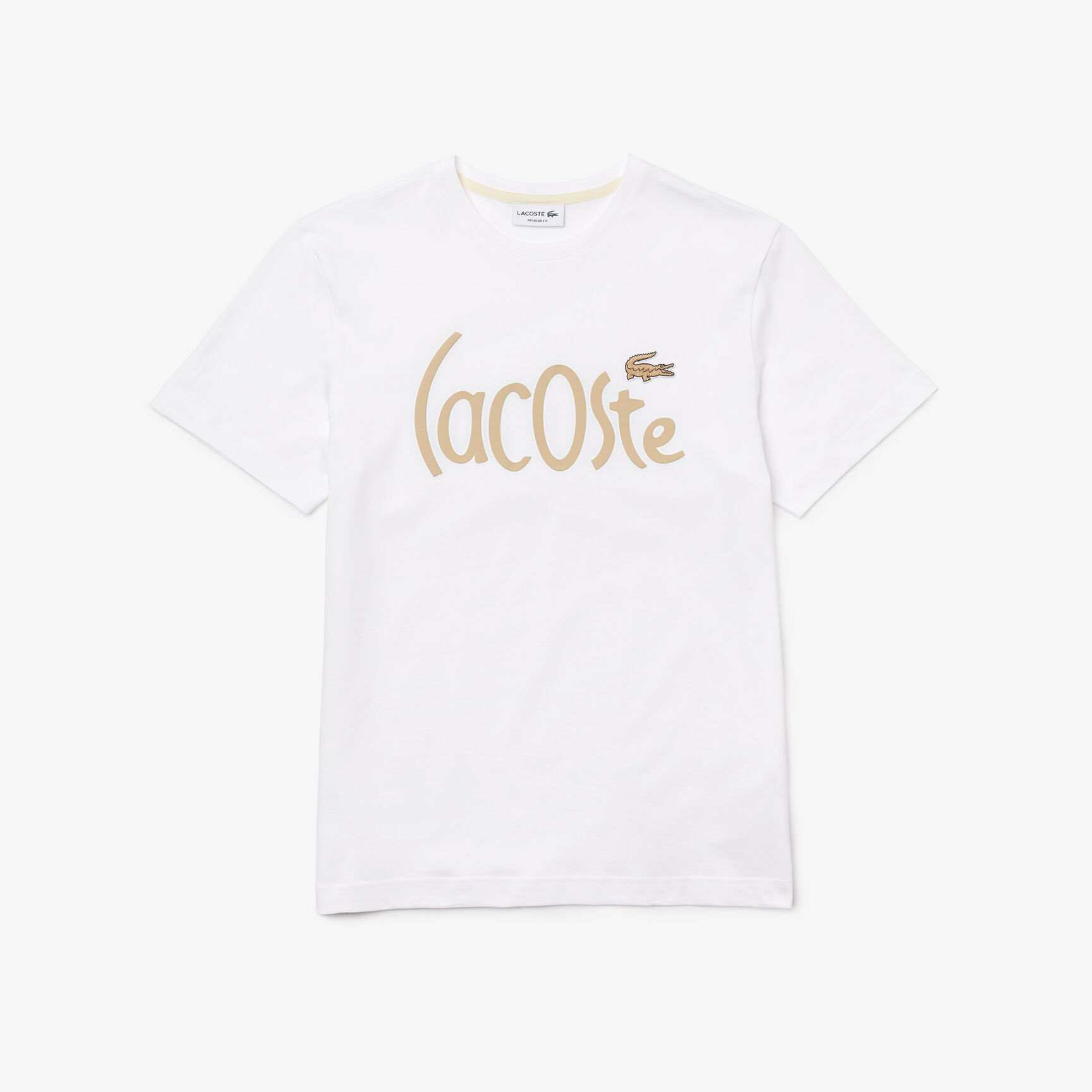 Men&rsquo;s Crew Neck Signature Print Cotton T-shirt