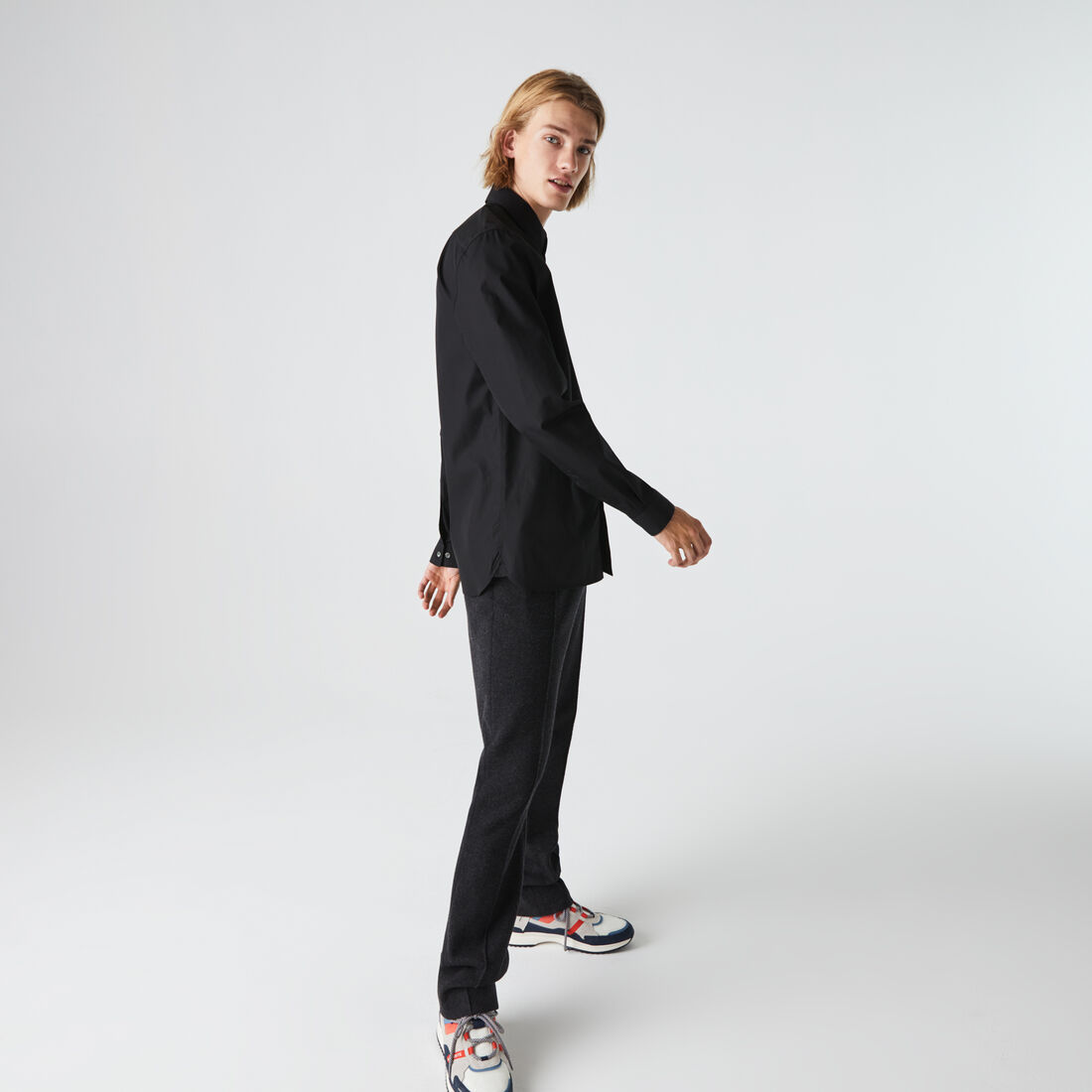 قميص قطن بوبلين فاخر بقصة عادية للرجال قميص قطن بوبلين فاخر بقصة عادية للرجال