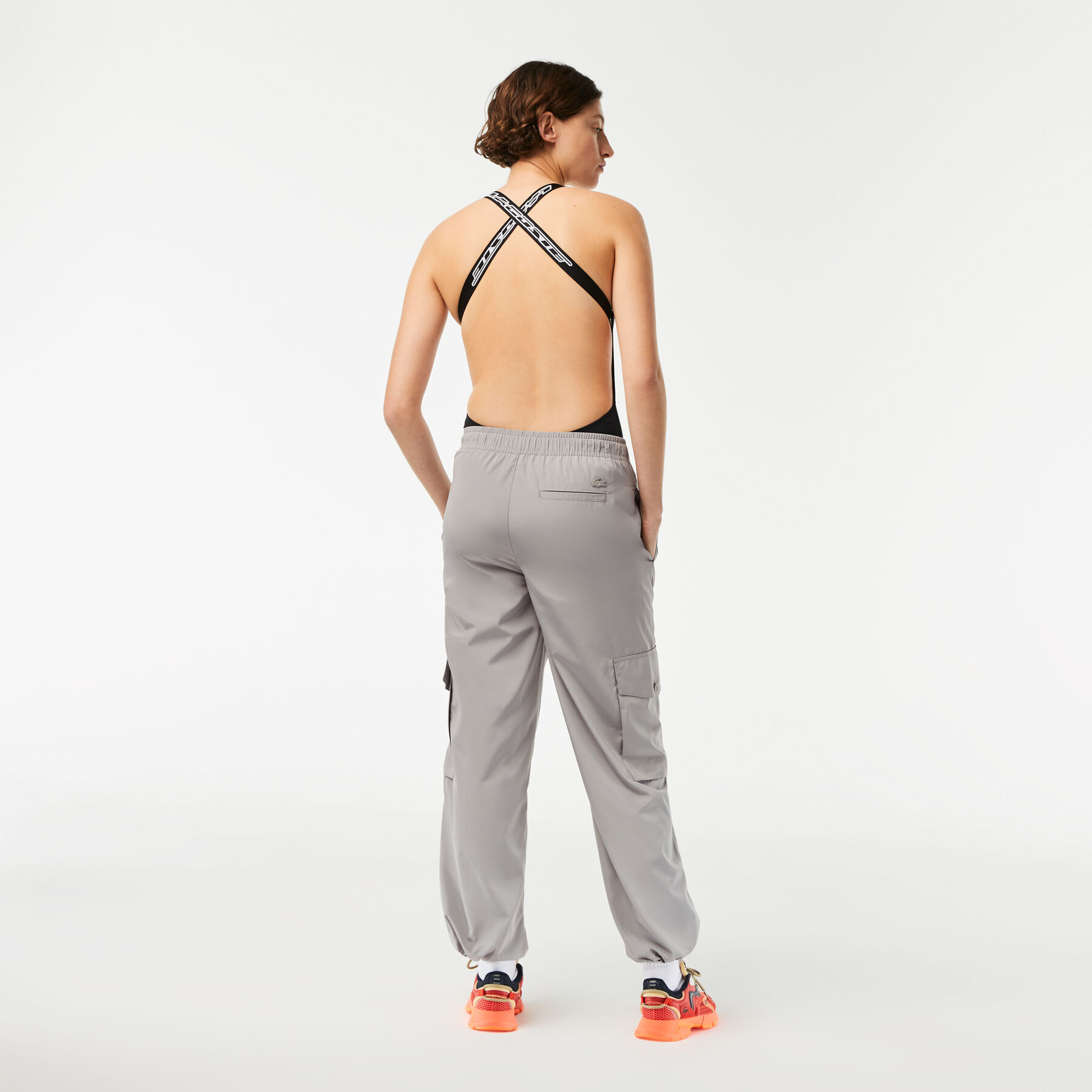 women s lacoste wide leg cargo pants
