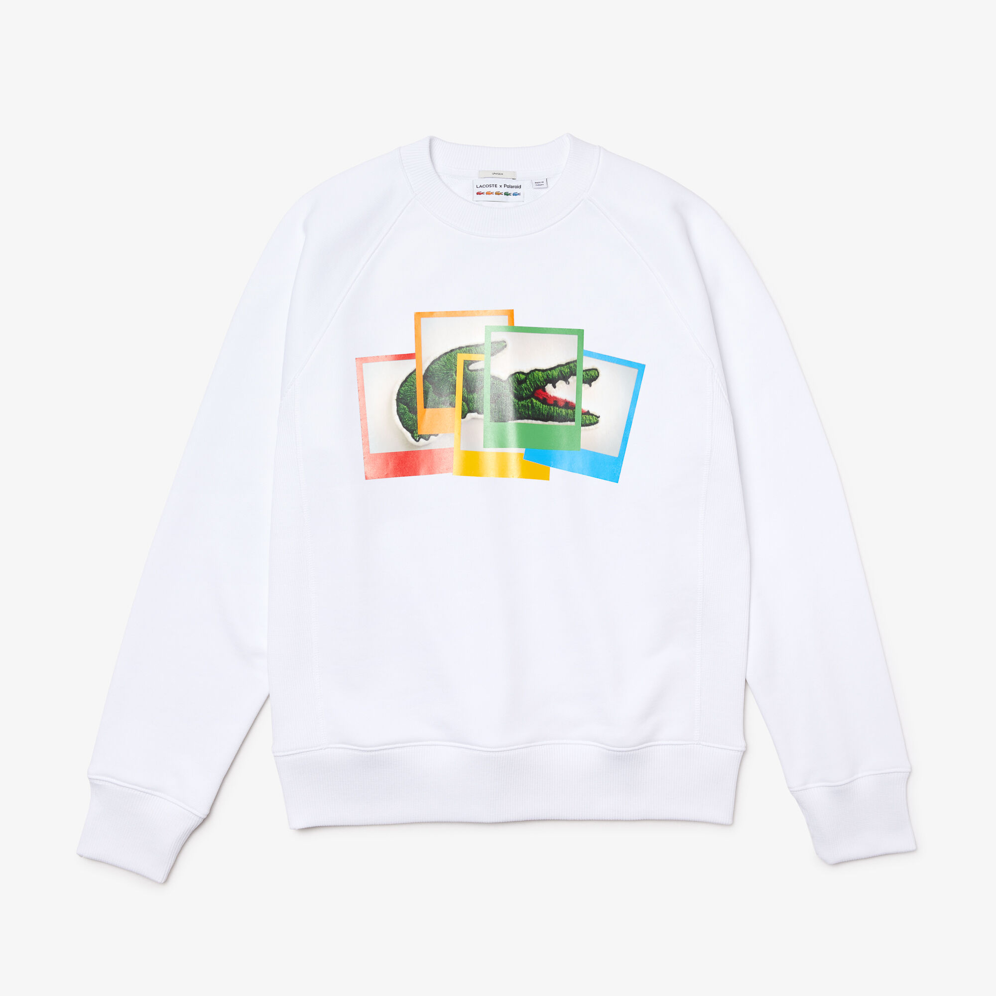 Unisex Lacoste LIVE Polaroid Collaboration Loose Fit Sweatshirt