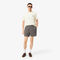 lacoste relaxed fit printed cotton blend shorts