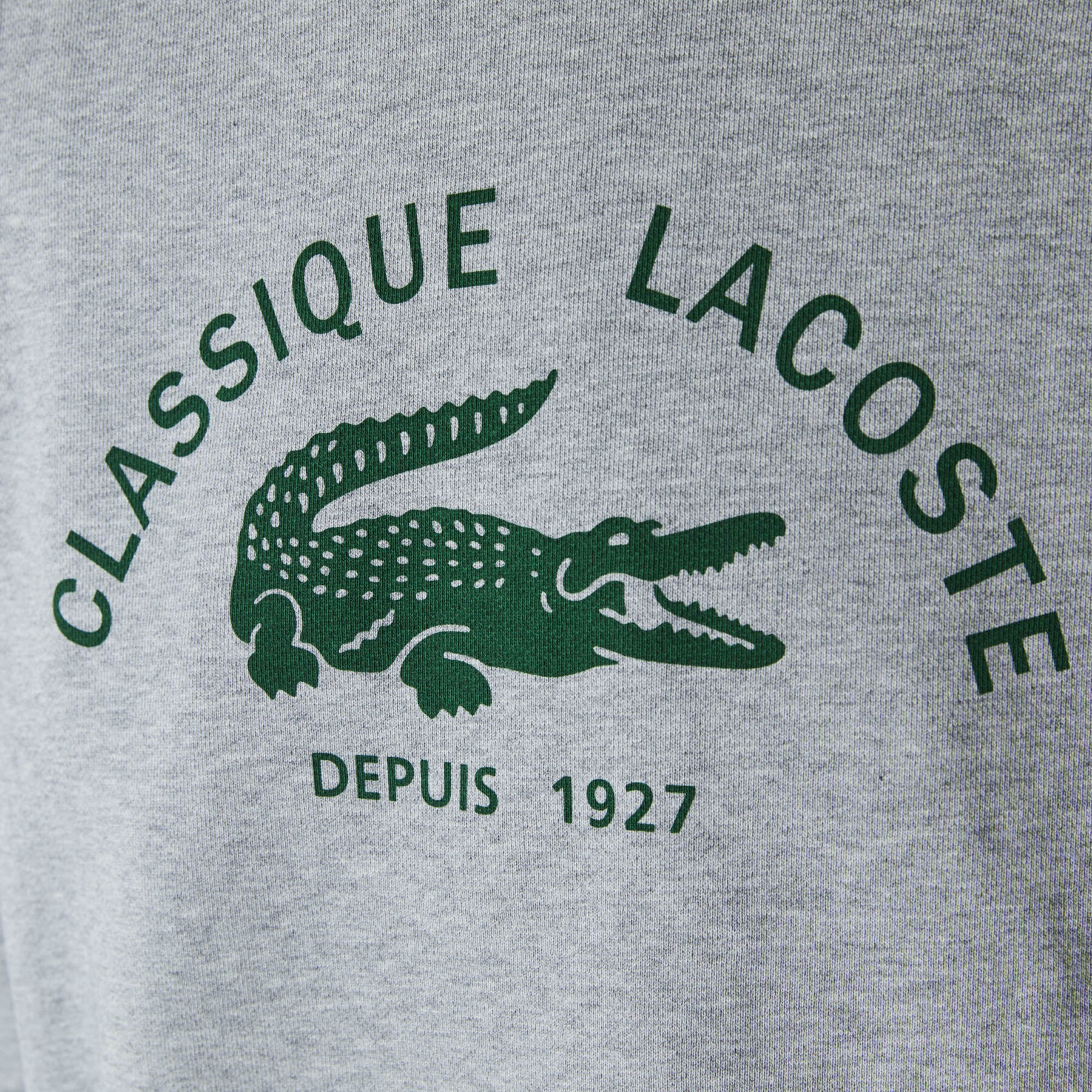 Women’s Crew Neck Vintage Print Lightweight Cotton Fleece Sweatshirt lacoste women s crew neck vintage print lightweight cotton fleece sweatshirt