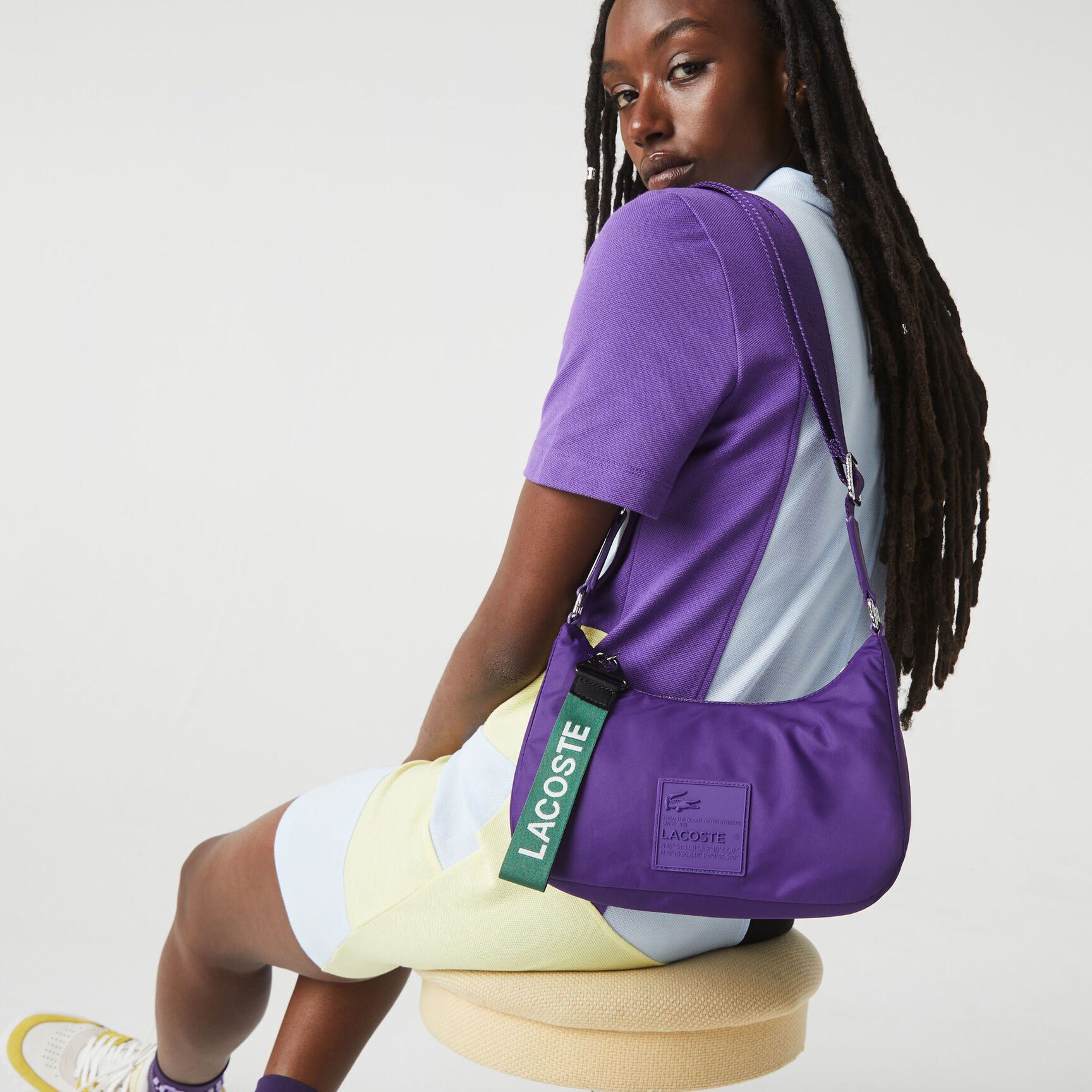 Women's Lacoste Signature Patch Shoulder Bag Women's Lacoste Signature Patch Shoulder Bag