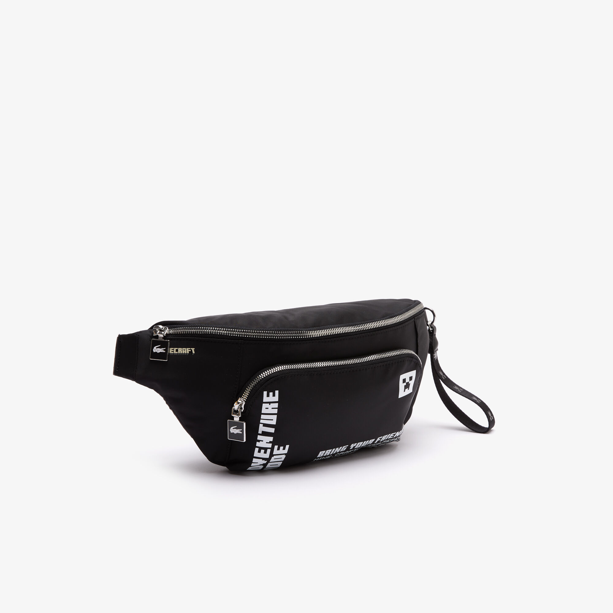Unisex Lacoste x Minecraft Zippered Lightweight Nylon Waist Bag