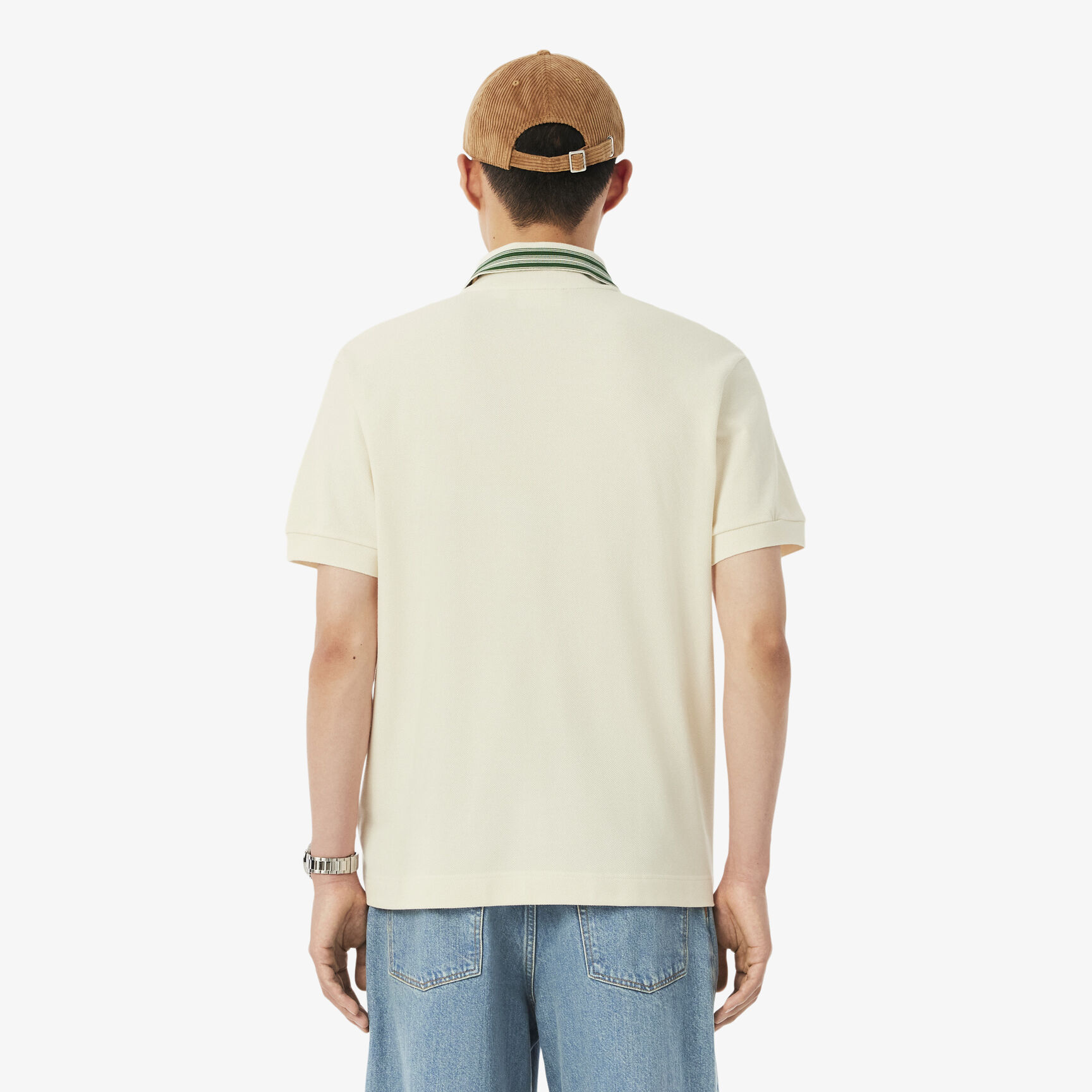 قميص بولو كلاسيكي مخطط من صنع فرنسي قميص بولو كلاسيكي مخطط من صنع فرنسي