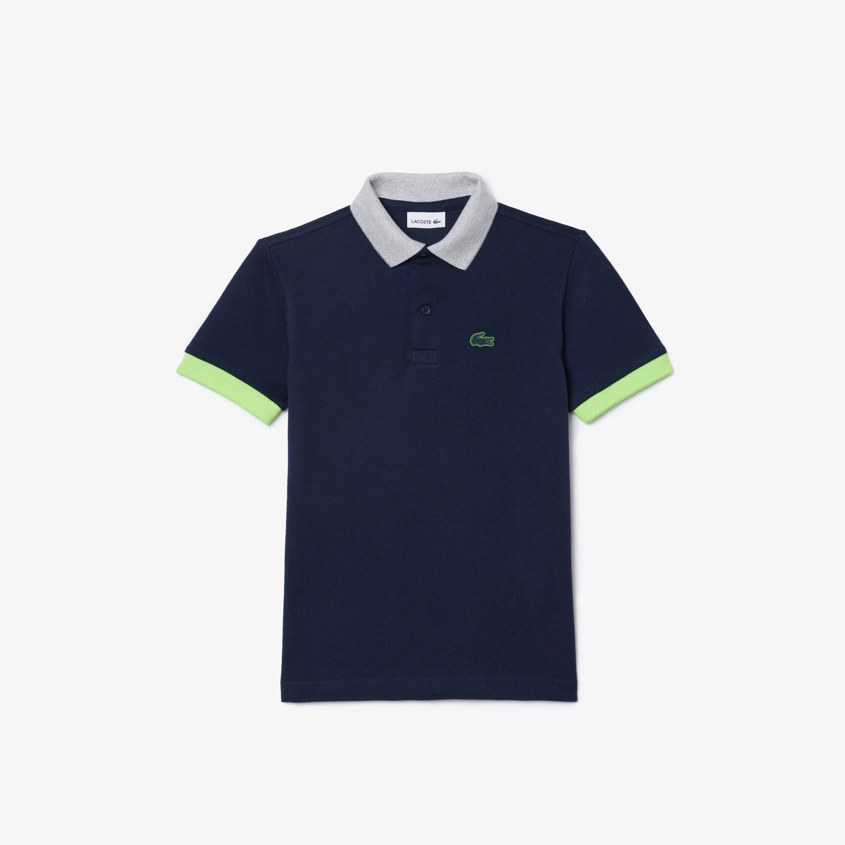 Colourblock Cotton Pique Polo Shirt