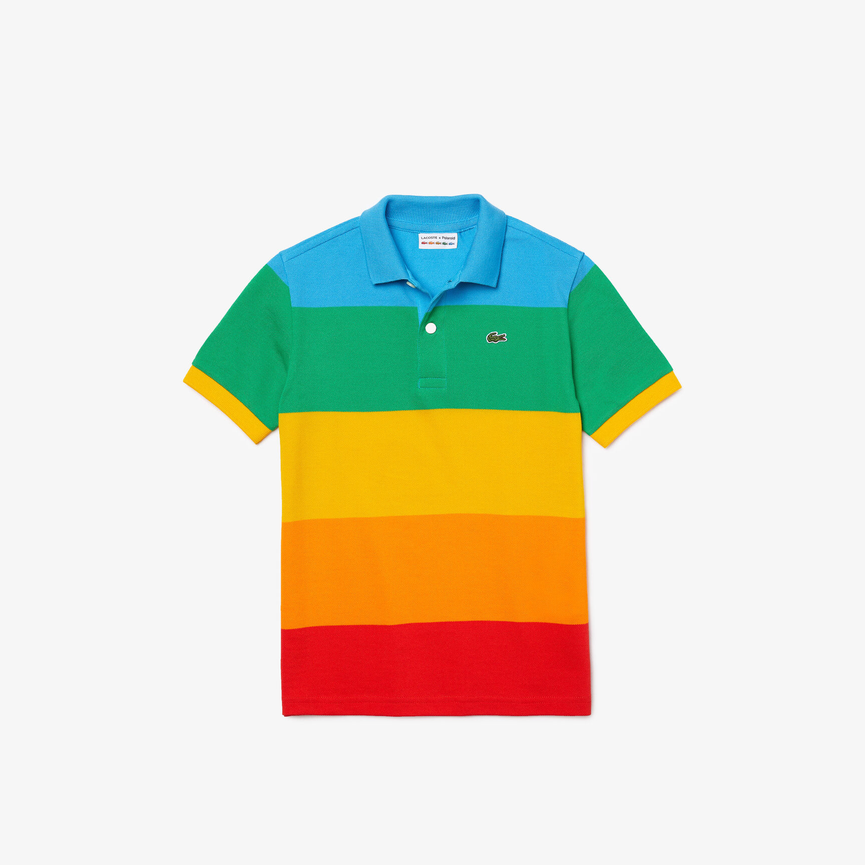 Boys’ Polaroid Collaboration Color Striped Cotton Piqué Polo Boys’ Polaroid Collaboration Color Striped Cotton Piqué Polo