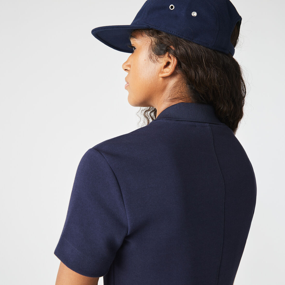 Women's Contrast Branded Two-Ply Jersey Polo Dress Women's Contrast Branded Two-Ply Jersey Polo Dress