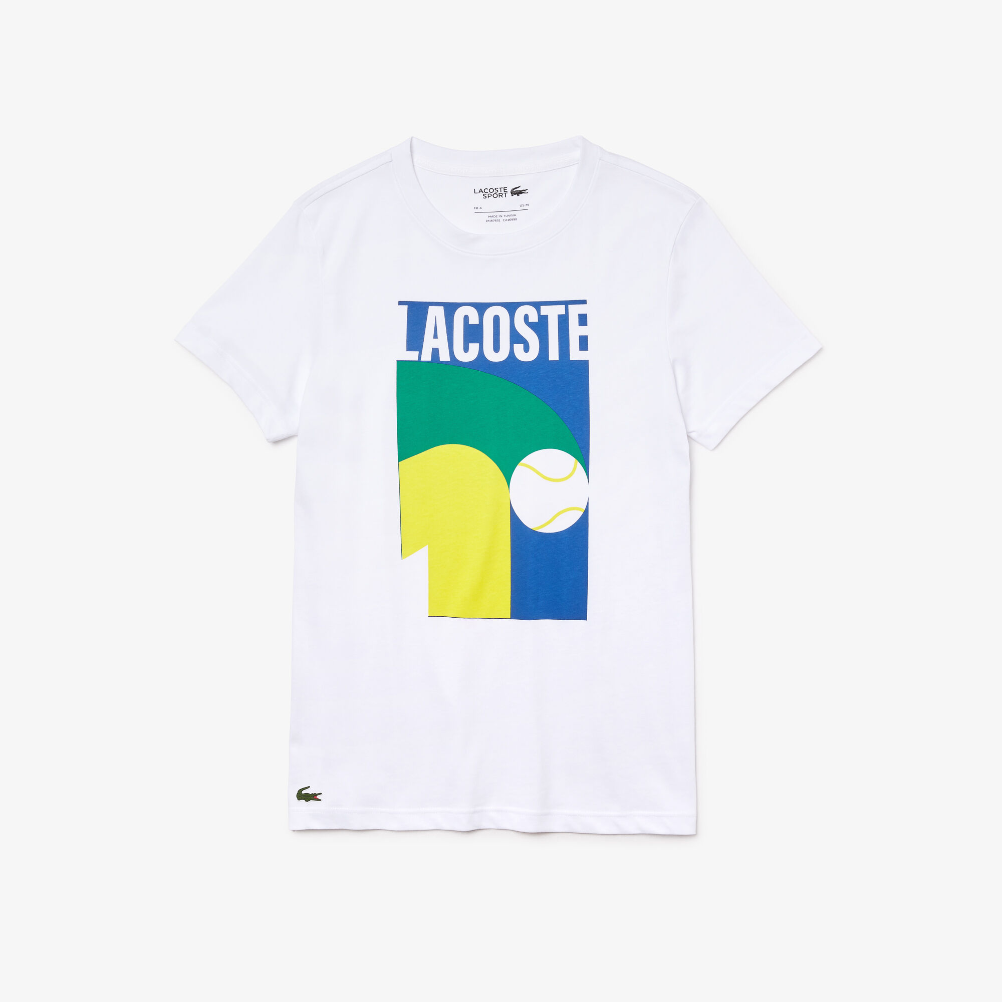 تي شيرت مسامي للرجال مع طباعة رسومية مجموعة Lacoste SPORT تي شيرت مسامي للرجال مع طباعة رسومية مجموعة Lacoste SPORT