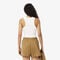 Slim Fit Badge Accent Rib Knit Tank Top Slim Fit Badge Accent Rib Knit Tank Top