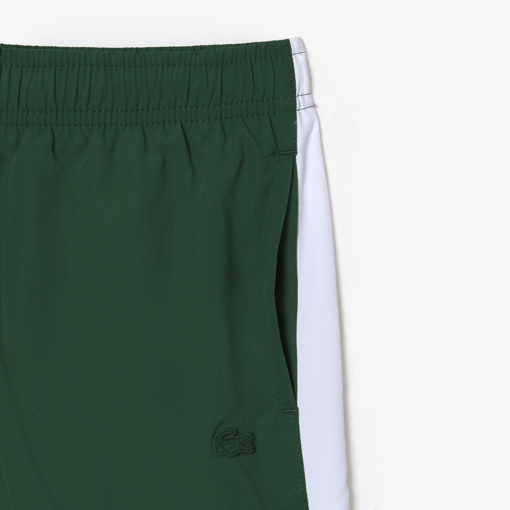 Boy’s Lacoste x Netflix Contrast Badge Swim Trunks