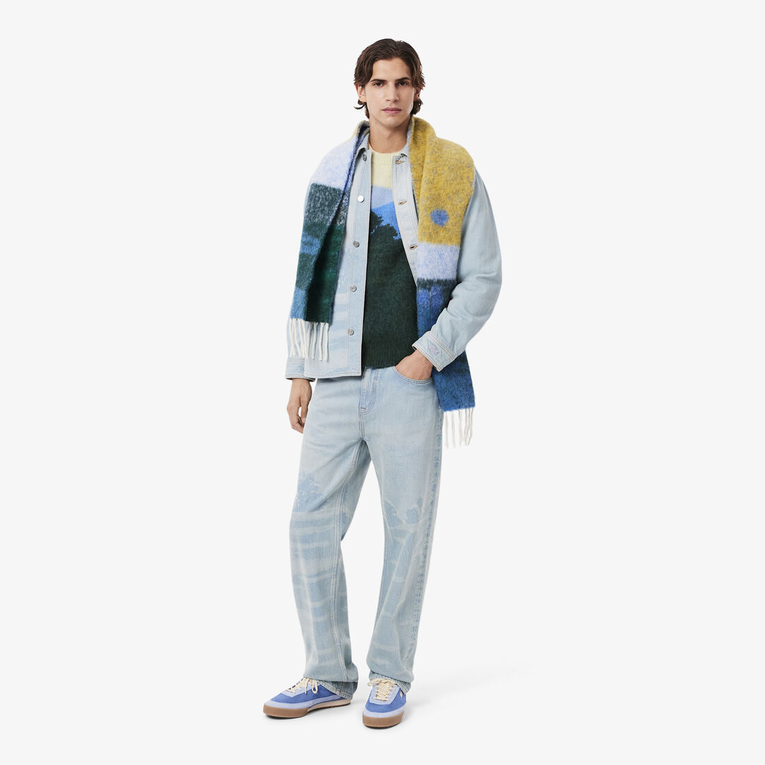 Landscape Jacquard Alpaca Wool Sweater Landscape Jacquard Alpaca Wool Sweater