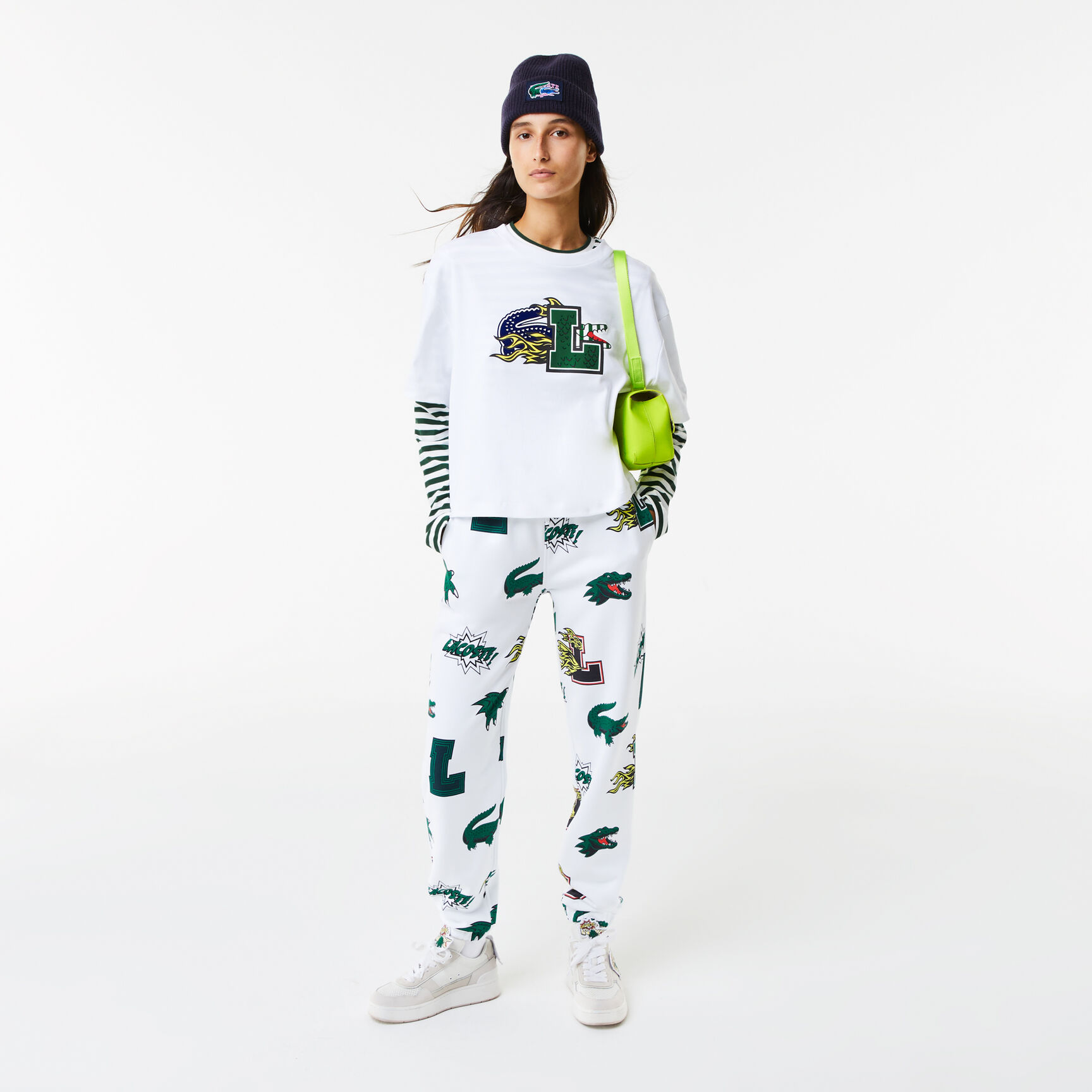 Women's Lacoste Holiday Oversized Fit Organic Cotton T-Shirt