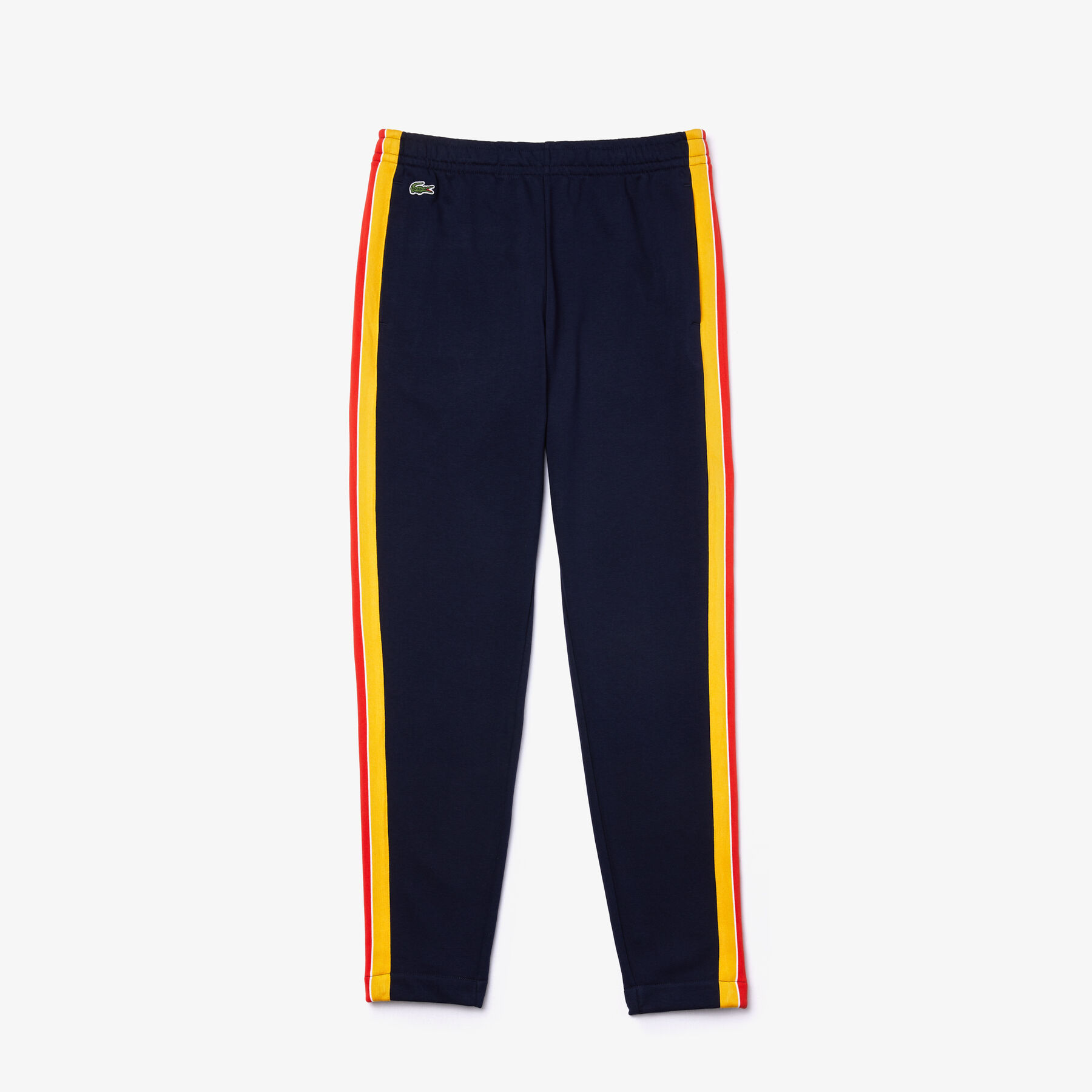 men s lacoste sport contrast band cotton jogging pants