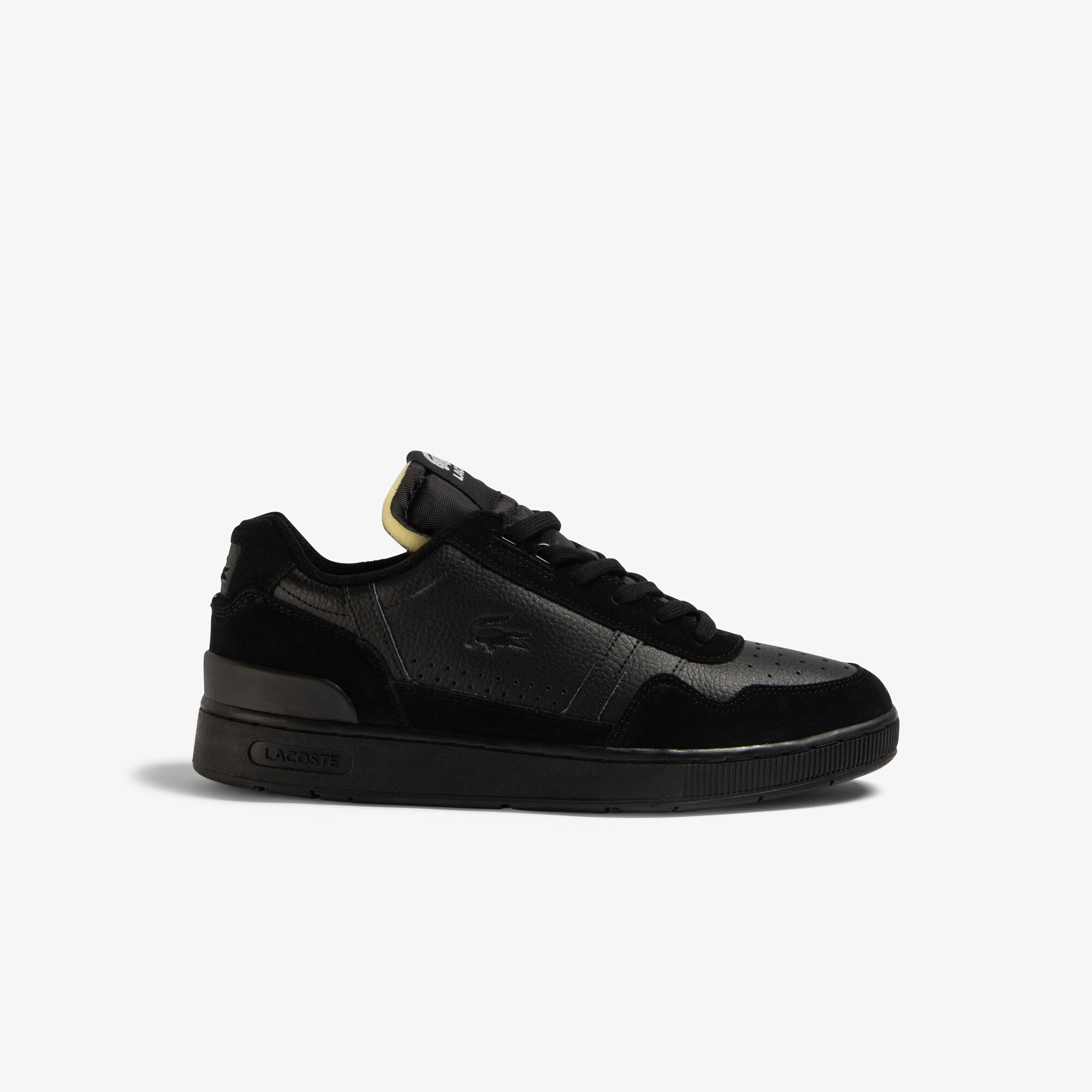 Leather mens lacoste trainers deals