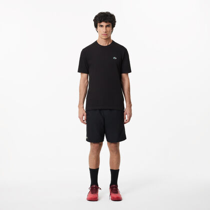 Men's Lacoste Sport Tennis Shorts In Solid Diamond Weave Taffeta