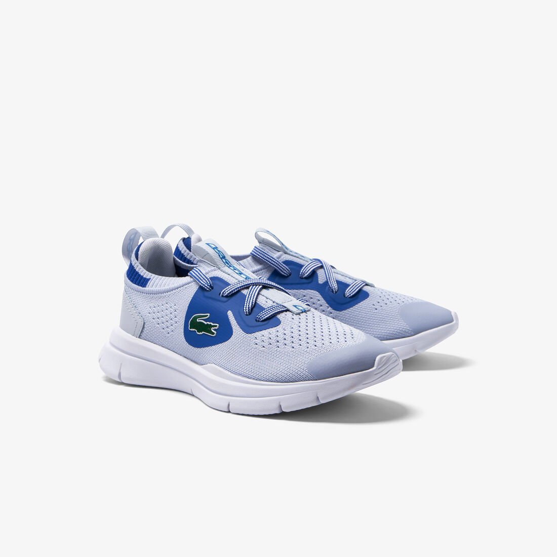 Children's Lacoste Run Spin Knit Textile Trainers Children's Lacoste Run Spin Knit Textile Trainers