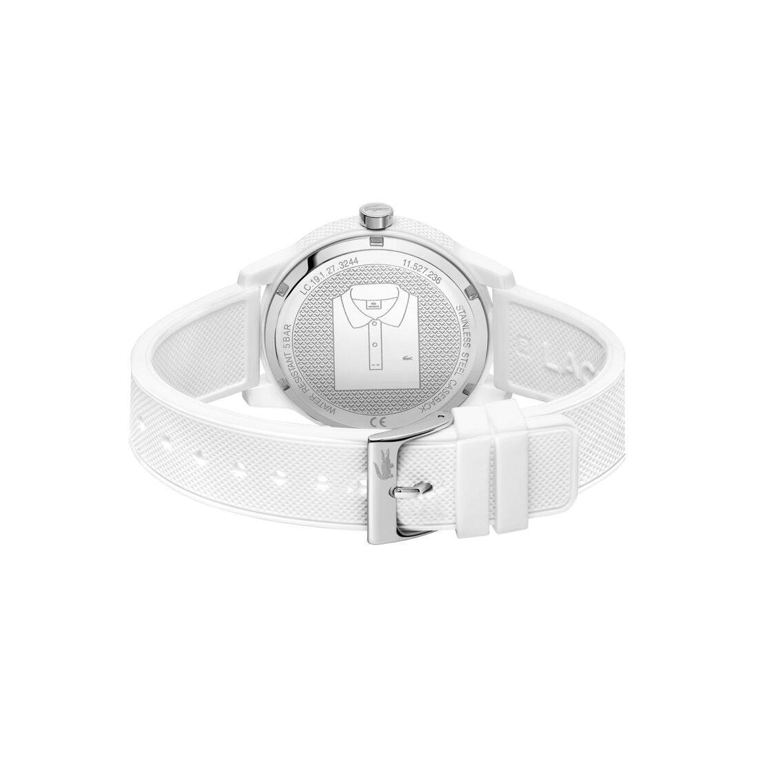 ساعة لاكوست بمينا أبيض للرجال مجموعة Lacoste.12.12 ساعة لاكوست بمينا أبيض للرجال مجموعة Lacoste.12.12