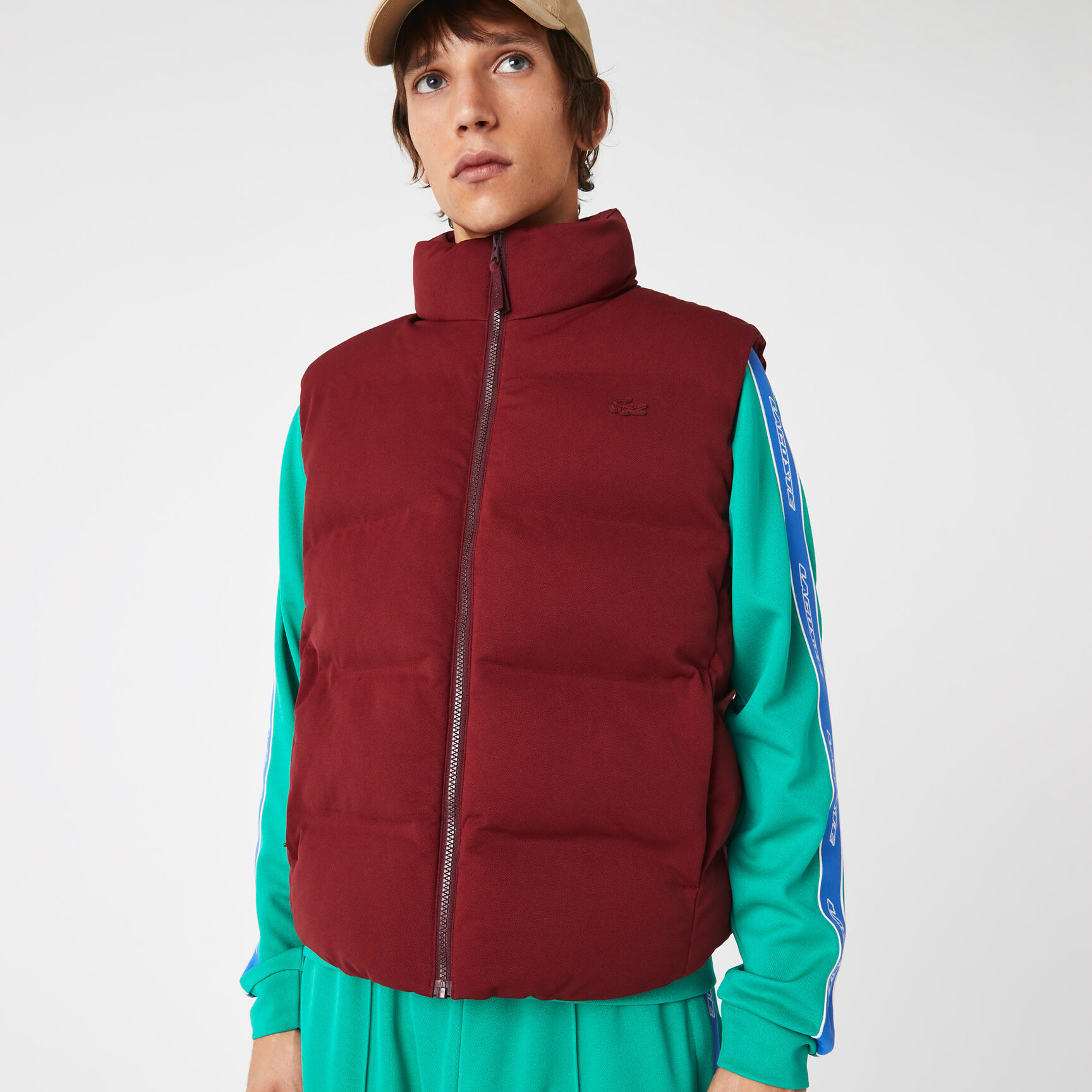 Men's Fold Away Hood Short Vest Jacket Men's Fold Away Hood Short Vest Jacket
