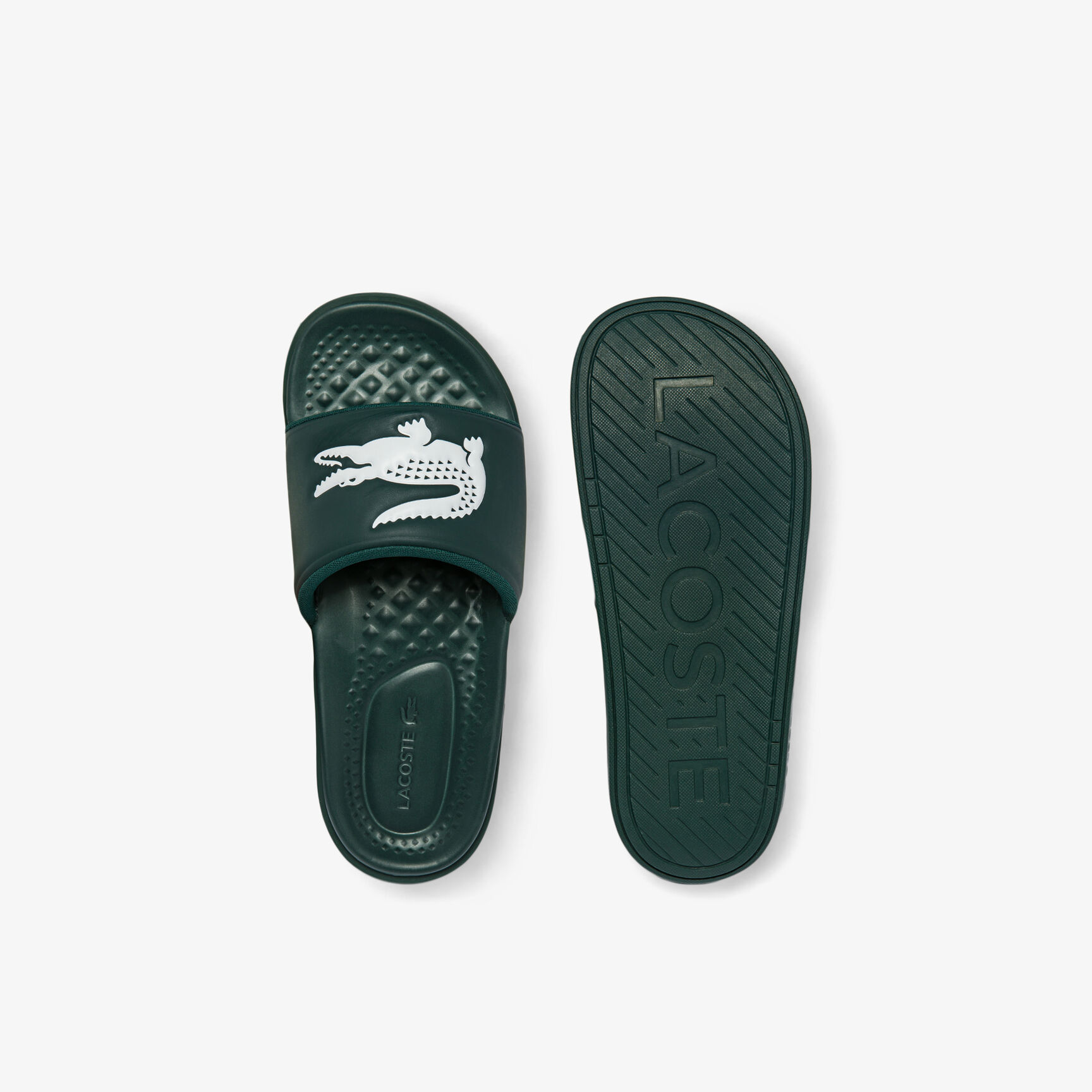Men's Croco Dualiste Synthetic Logo Strap Slides Men's Croco Dualiste Synthetic Logo Strap Slides
