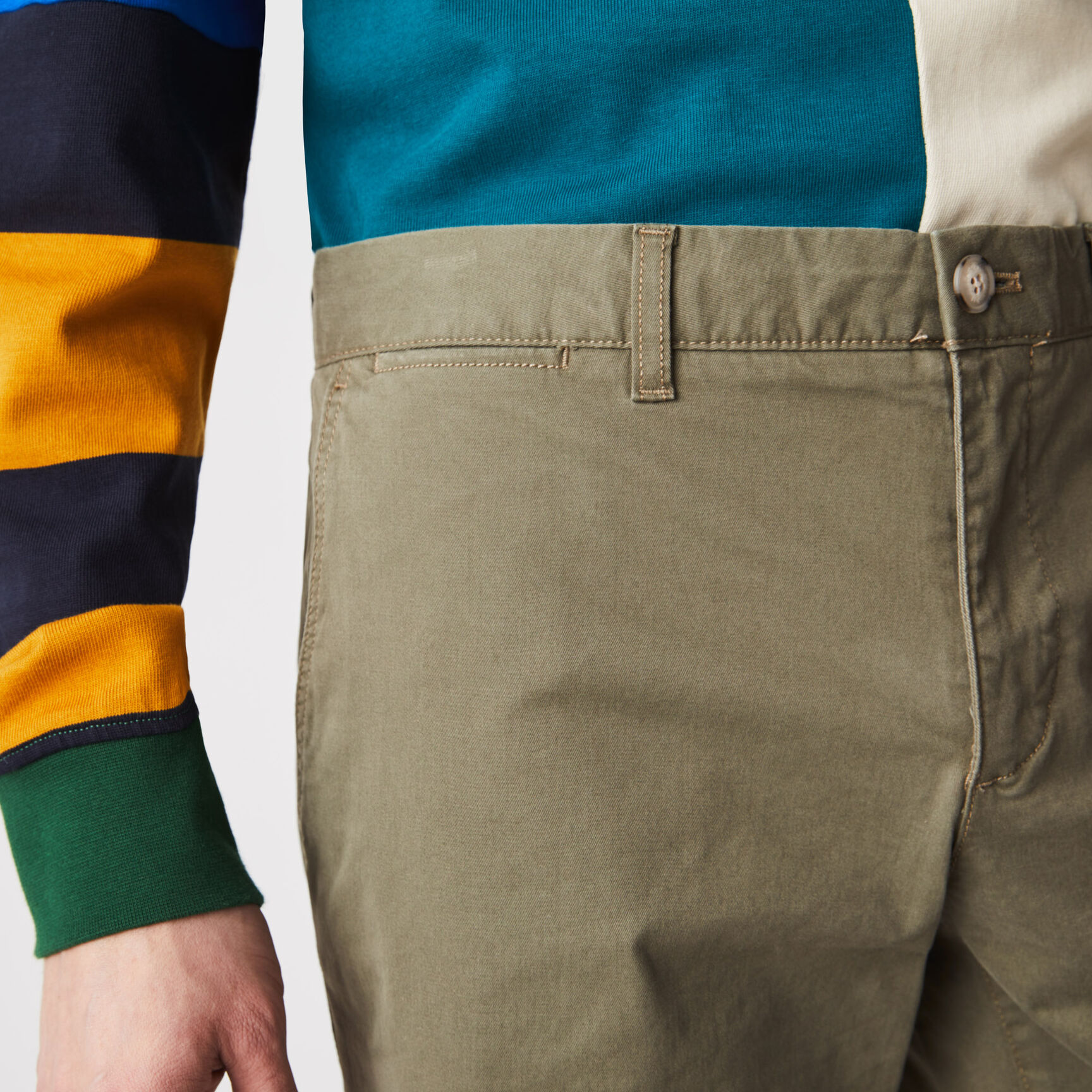 Men's Slim Fit Stretch Gabardine Bermuda Shorts Men's Slim Fit Stretch Gabardine Bermuda Shorts