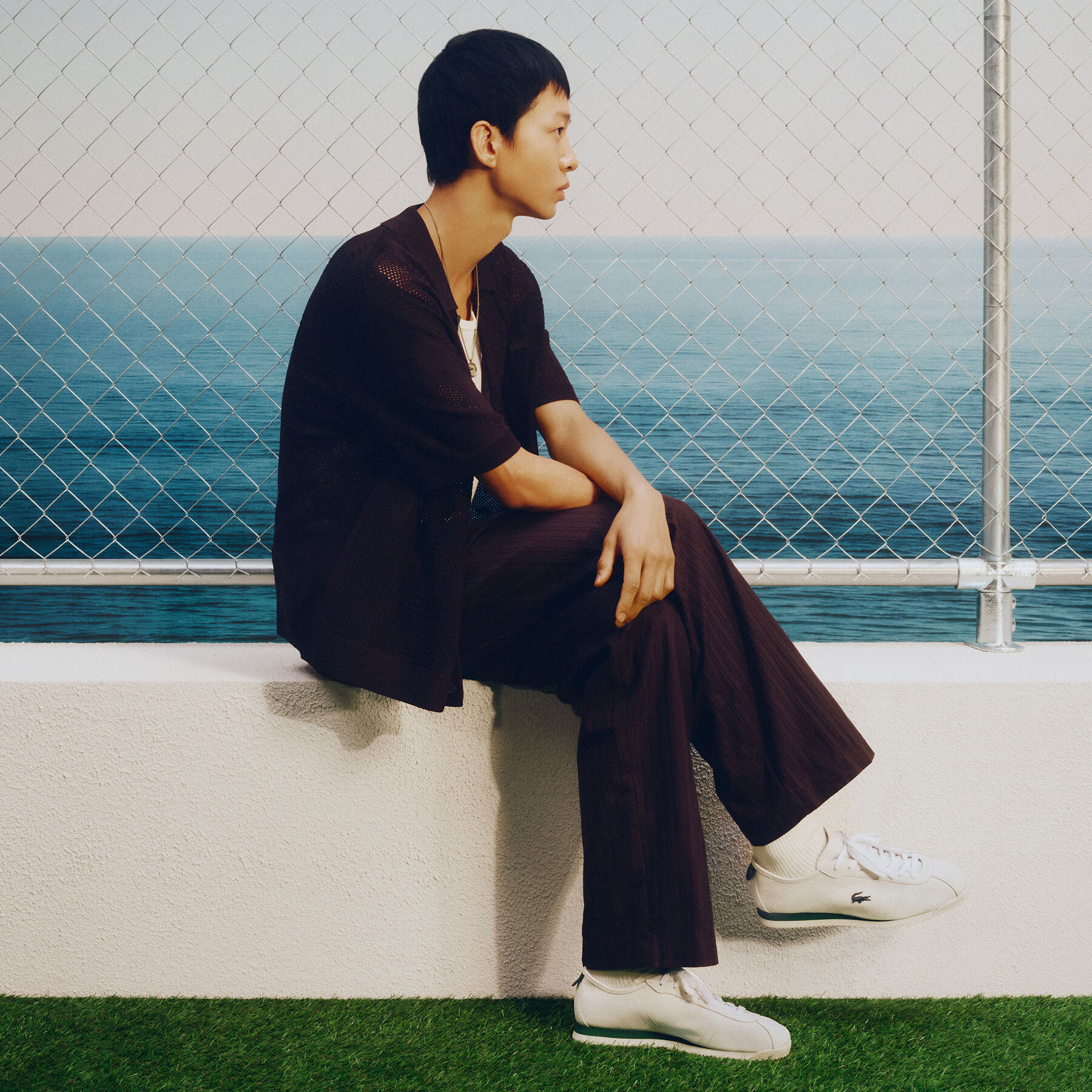 Men's Club-Low Leather Sneakers lacoste men s club low leather sneakers