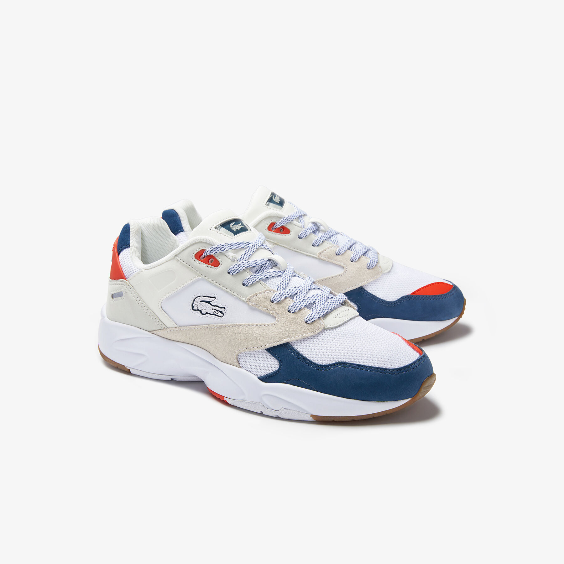 lacoste men s storm 96 textile trainers