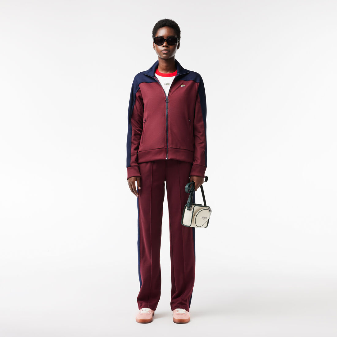 Paris Zipped Colourblock Cotton Pique Sweatshirt Paris Zipped Colourblock Cotton Pique Sweatshirt