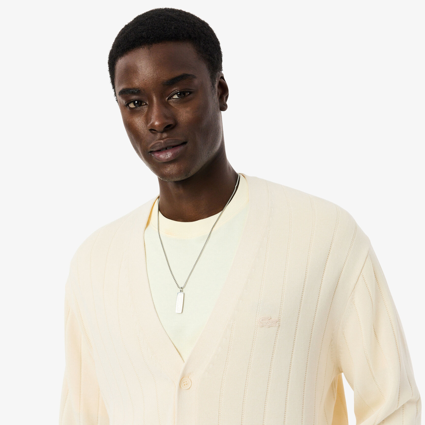 كارديجان من مزيج القطن المحبوك