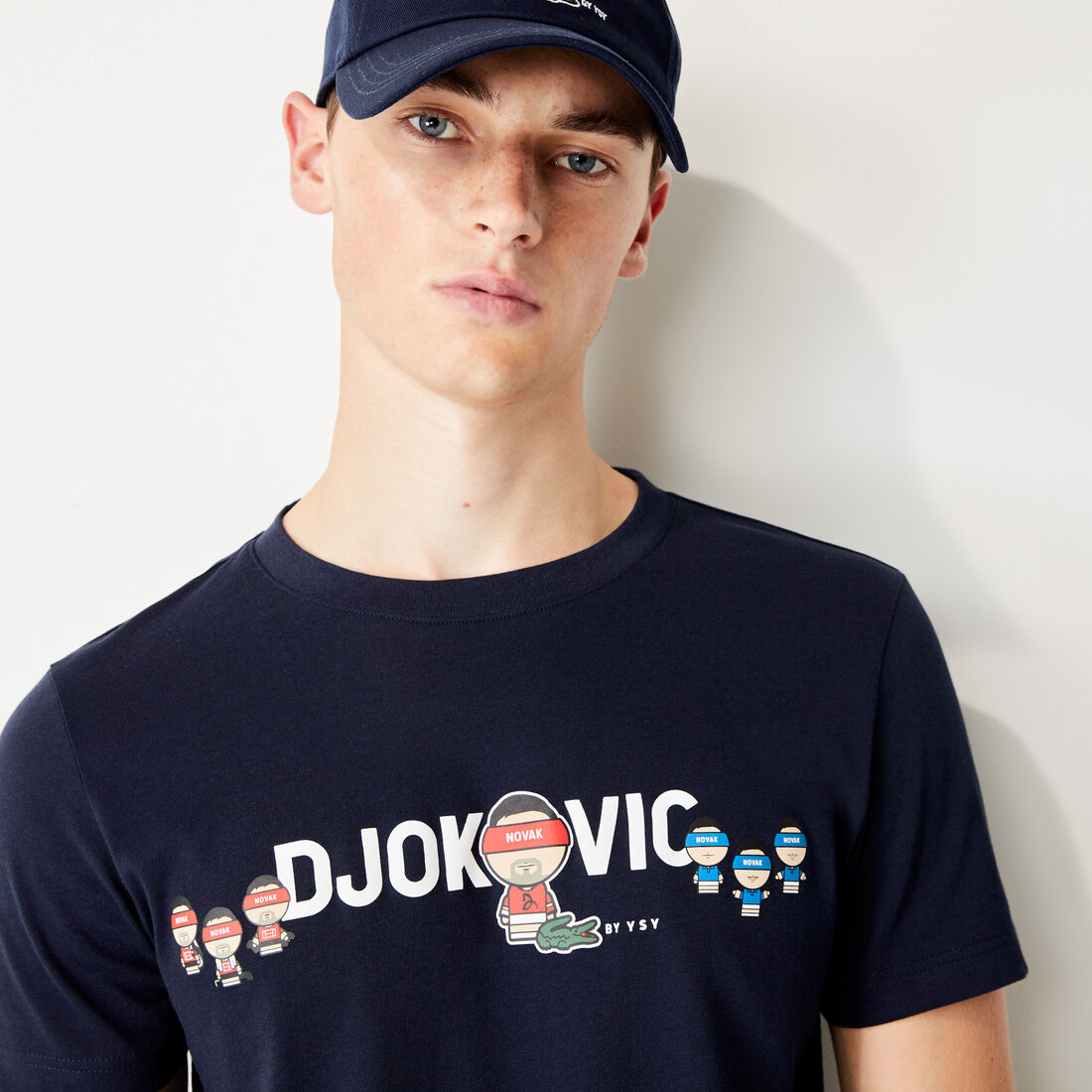 Men's Lacoste SPORT Collab Youssef SY Breathable Cotton T-shirt