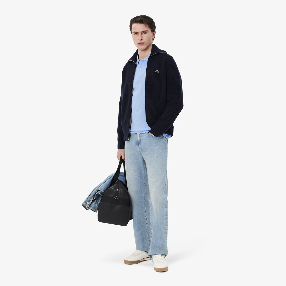 Classic Fit Long Sleeved L.12.12 Polo Shirt Classic Fit Long Sleeved L.12.12 Polo Shirt