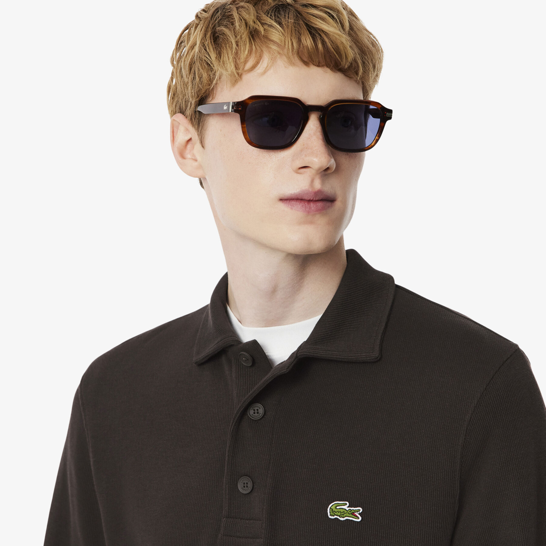Ribbed Cotton Polo Collar Sweatshirt lacoste ribbed cotton polo collar sweatshirt