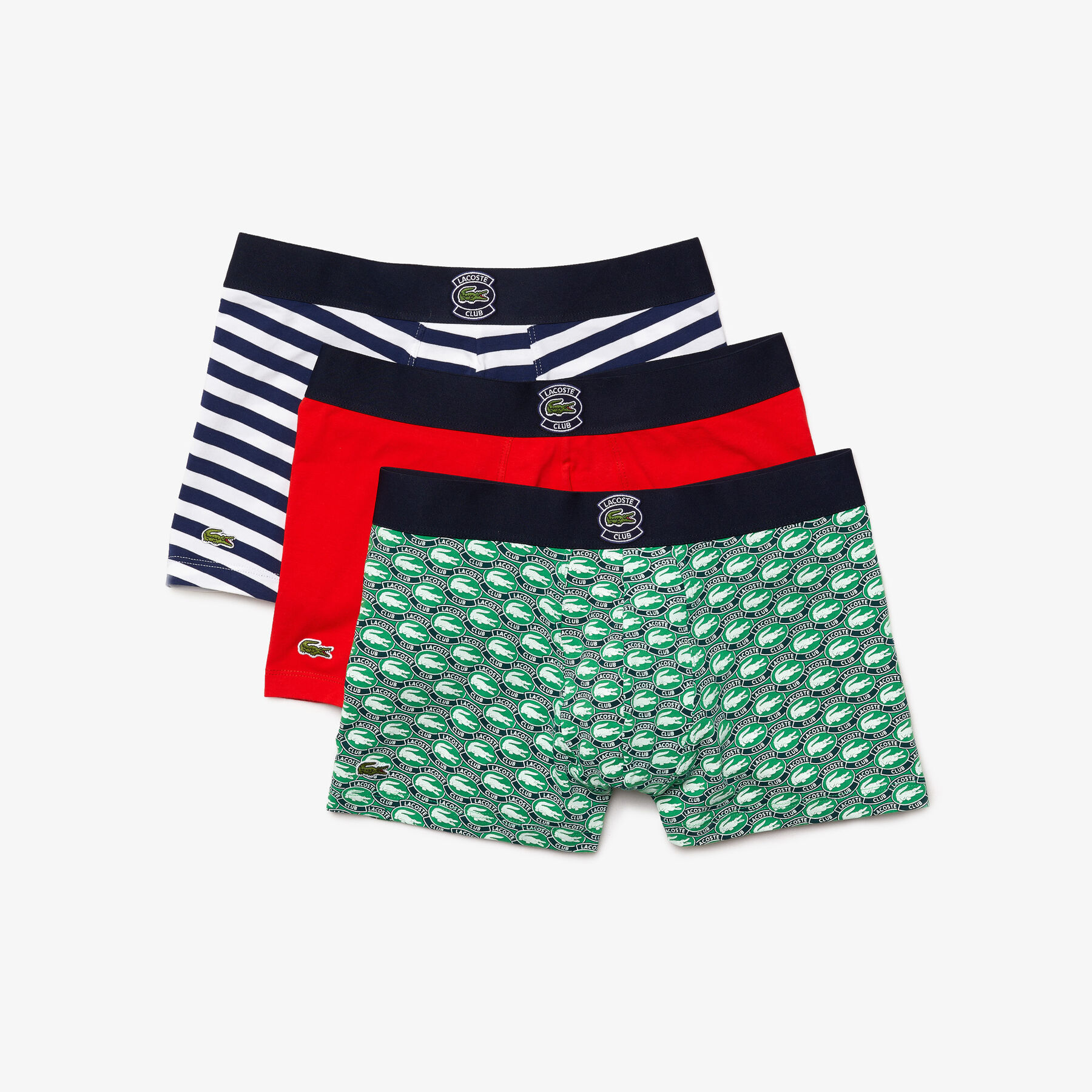 Men’s Father’s Day Stretch Cotton Trunk 3-Pack lacoste men s father s day stretch cotton trunk 3 pack