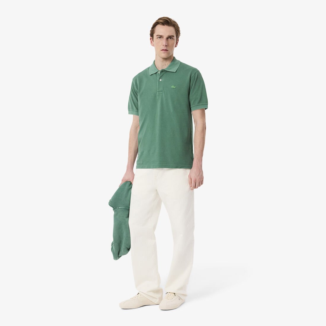 Classic Fit L.12.12 Washed Effect Polo Shirt Classic Fit L.12.12 Washed Effect Polo Shirt