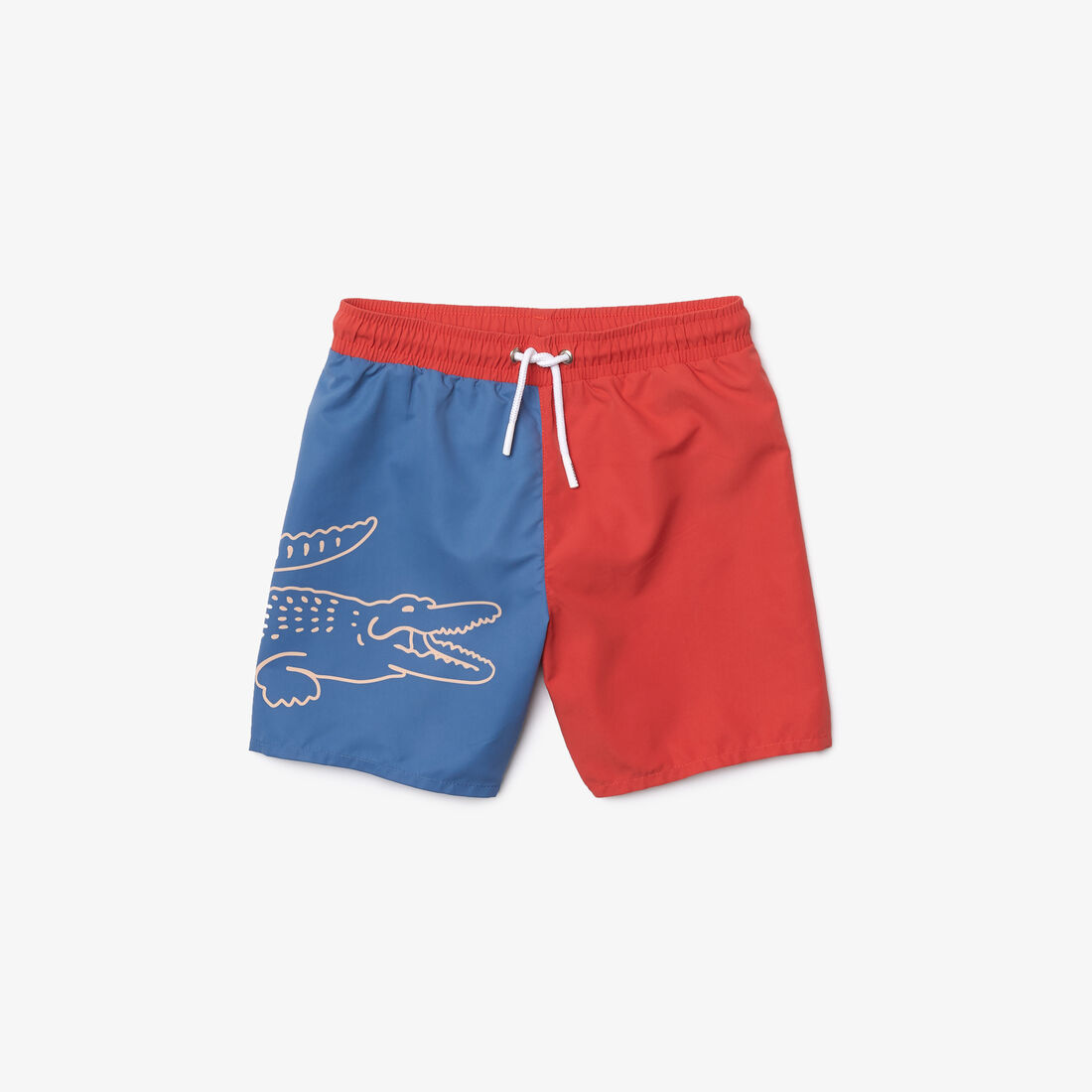 Boys&rsquo; Bicolor Crocodile Print Swimming Trunks