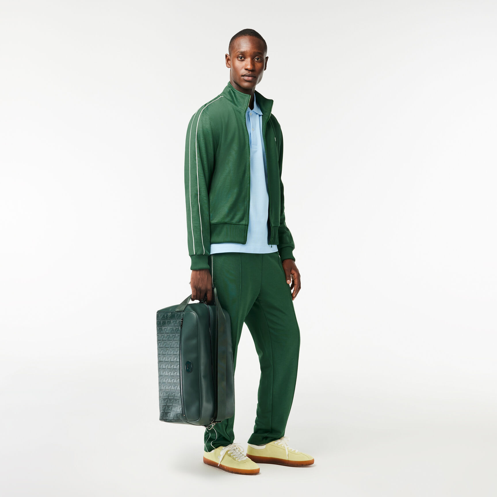 Leather Monogram Print Weekend Bag Leather Monogram Print Weekend Bag