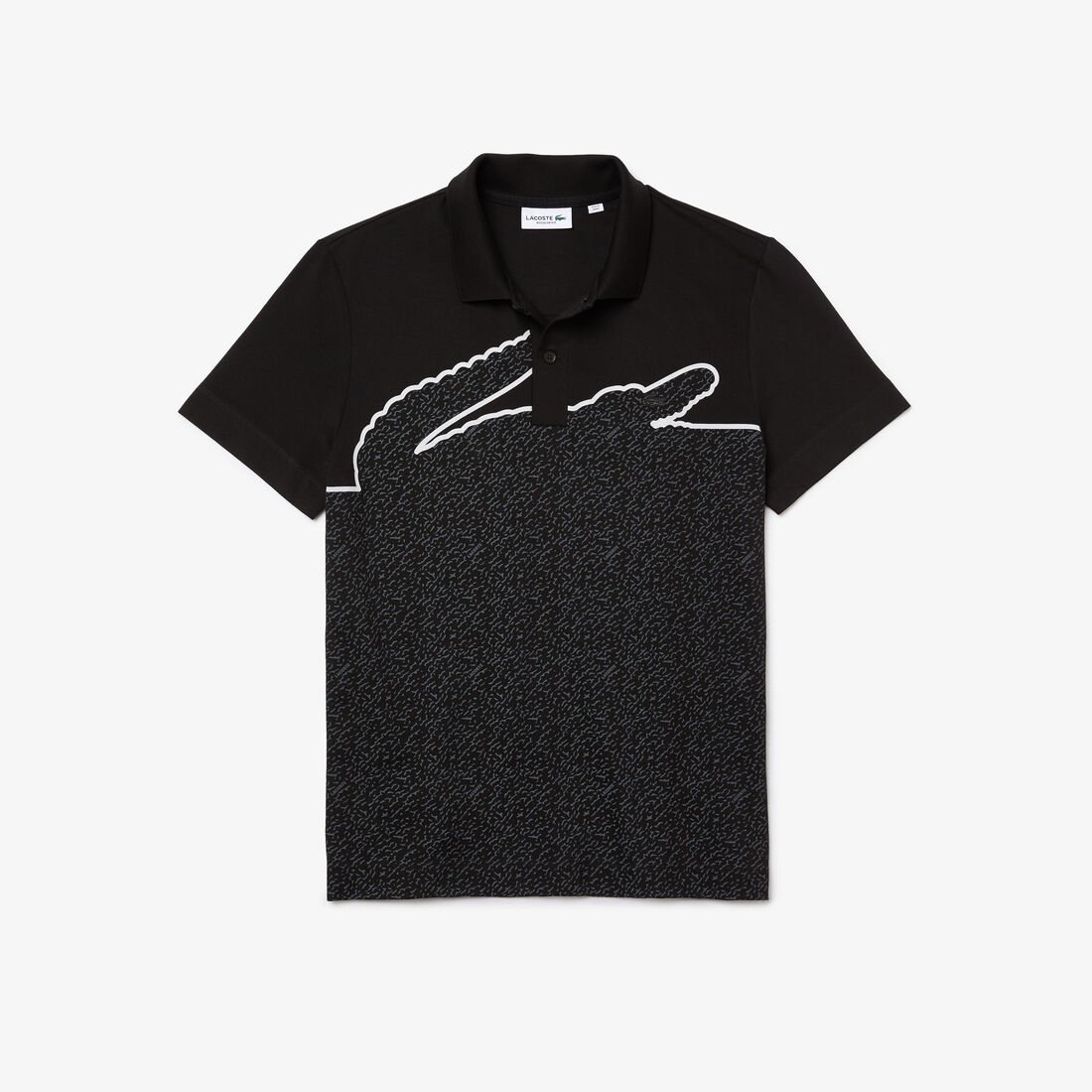 تيشيرت بولو لاكوست مطبوع قطن بيكيه مطاطي بقصة عادية للرجال تيشيرت بولو لاكوست مطبوع قطن بيكيه مطاطي بقصة عادية للرجال