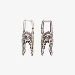Crocodile Hoop Earrings