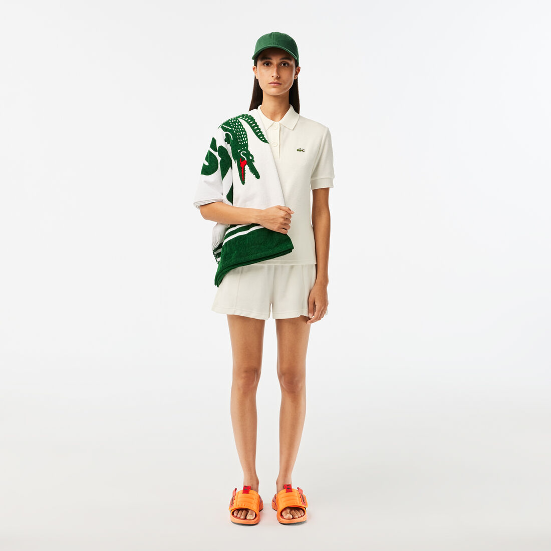 Women's Lacoste Organic Cotton Terry Polo Shirt Women's Lacoste Organic Cotton Terry Polo Shirt