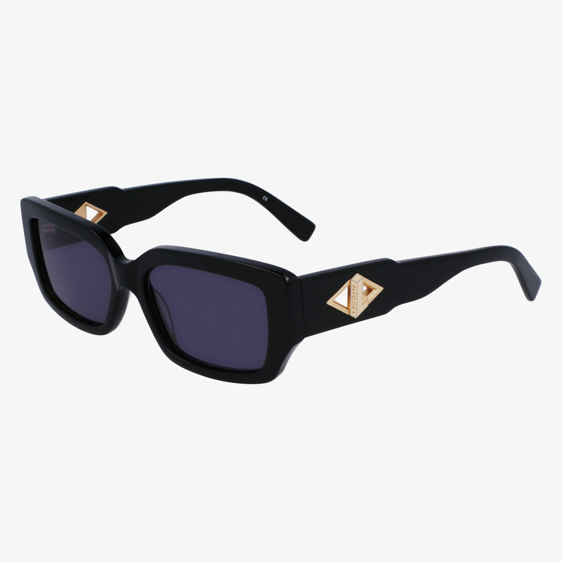 lacoste rectangle acetate monogram sunglasses