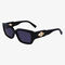 lacoste rectangle acetate monogram sunglasses