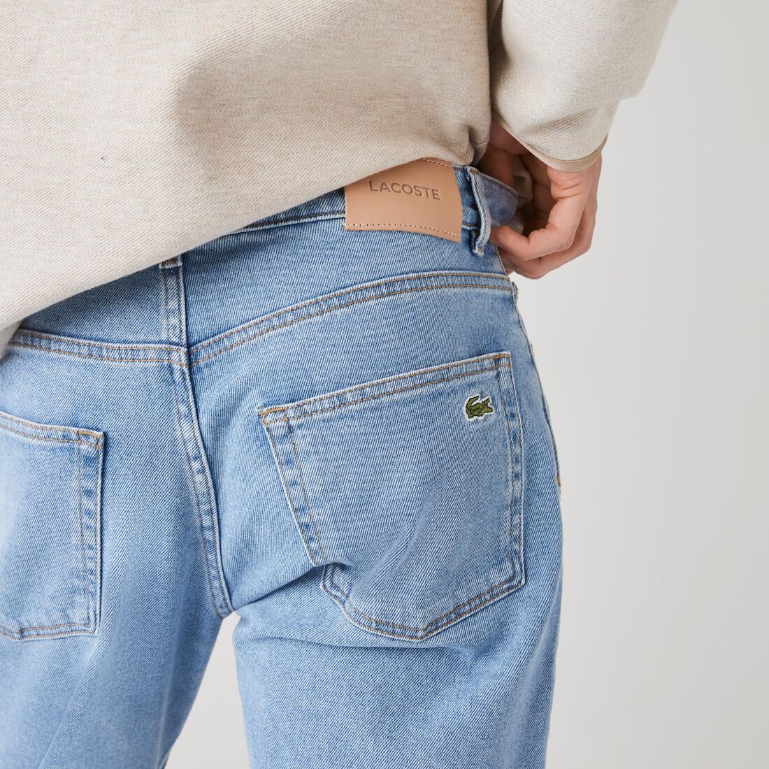 بنطال جينز بقصة ضيقة من الدنيم المرن مع 5 جيوب للرجال بنطال جينز بقصة ضيقة من الدنيم المرن مع 5 جيوب للرجال