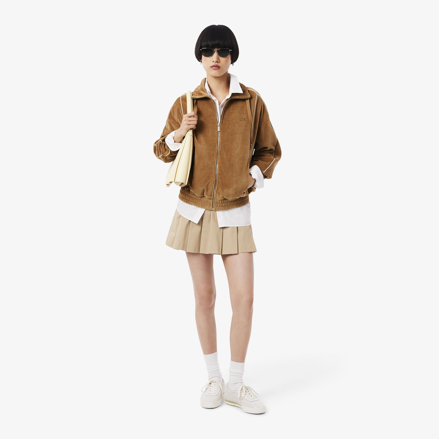 Oversized Zipped Velour Sweatshirt Oversized Zipped Velour Sweatshirt