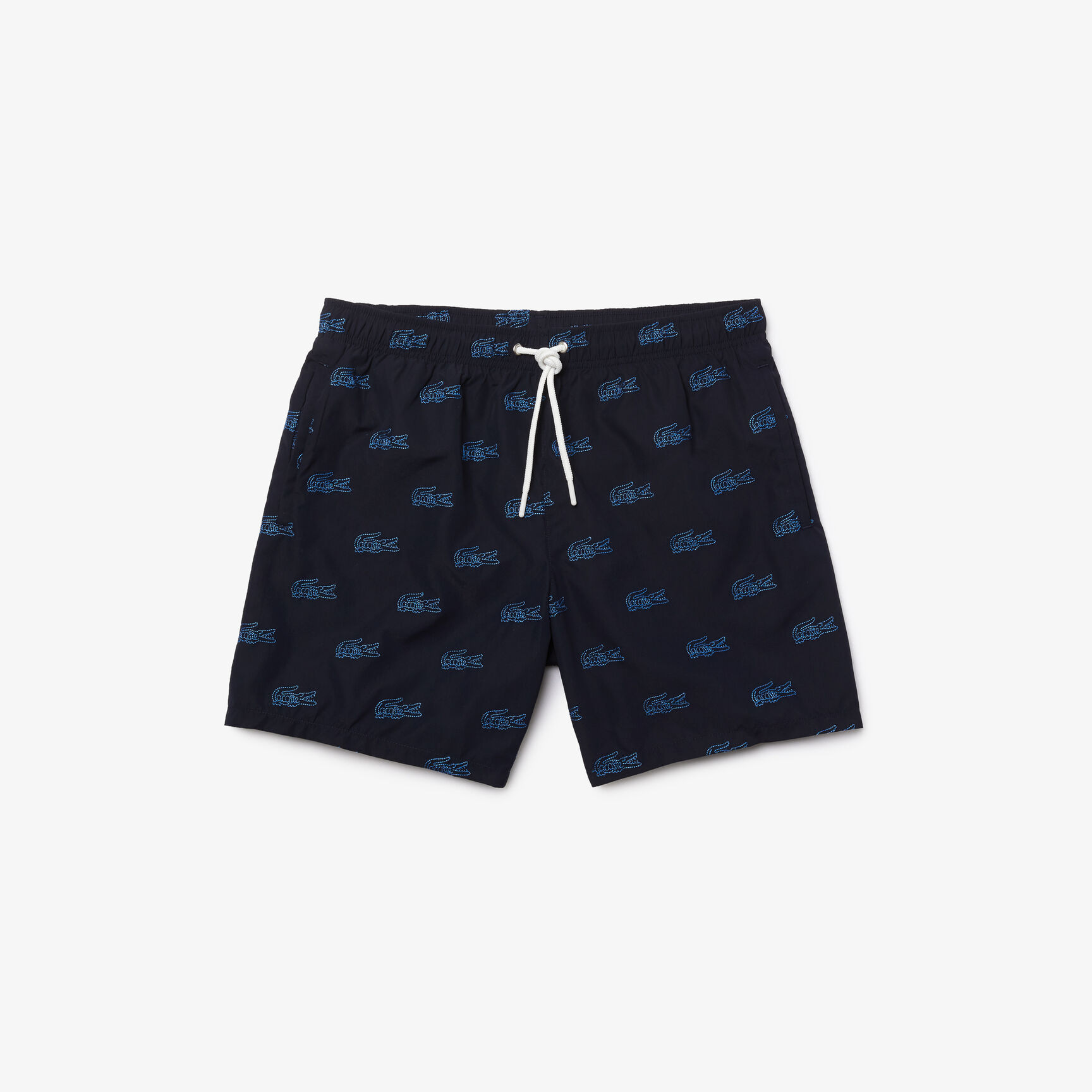 Men’s Embroidered Crocodile Design Swimming Trunks
