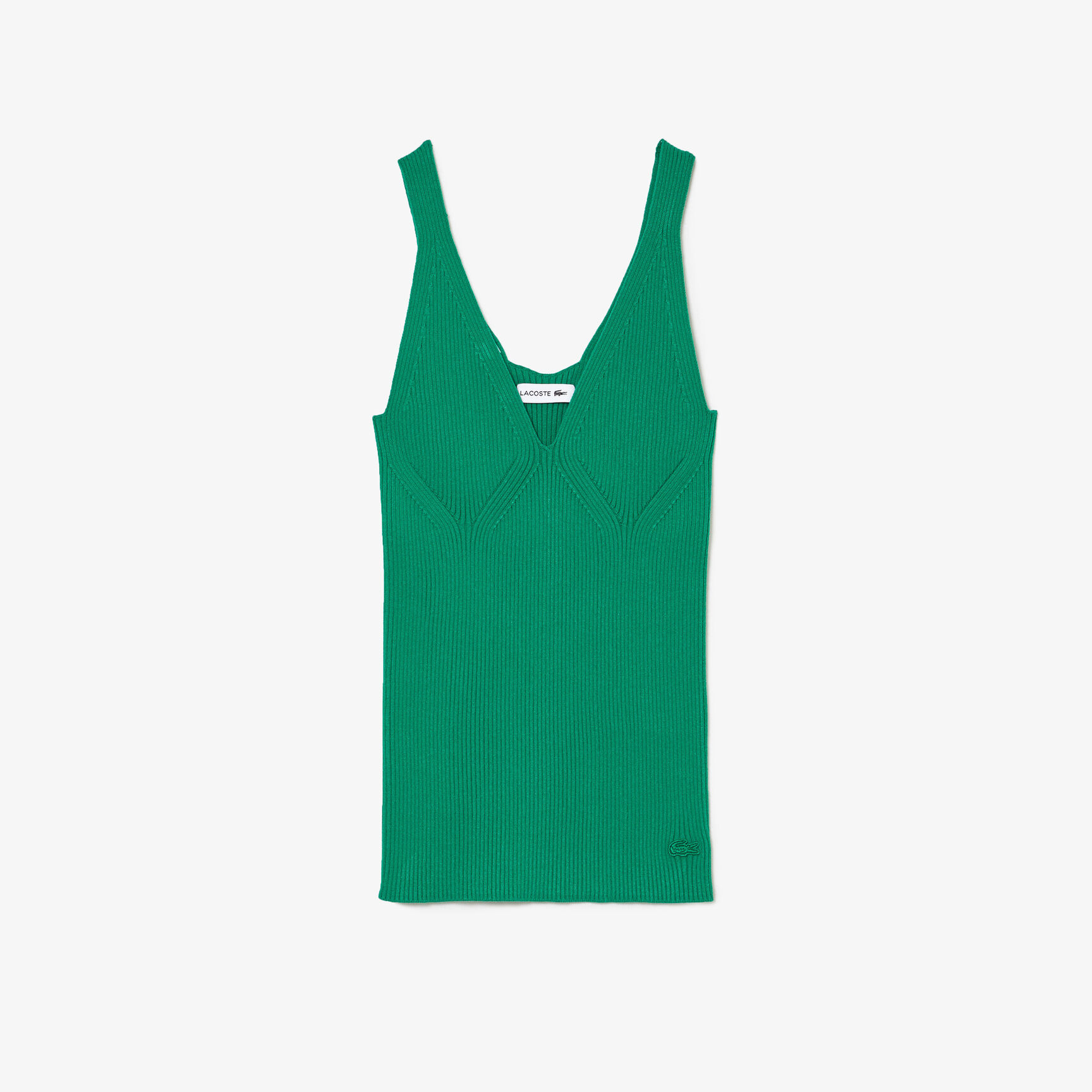 Women's Lacoste Seamless Ribbed Knit Tank Top