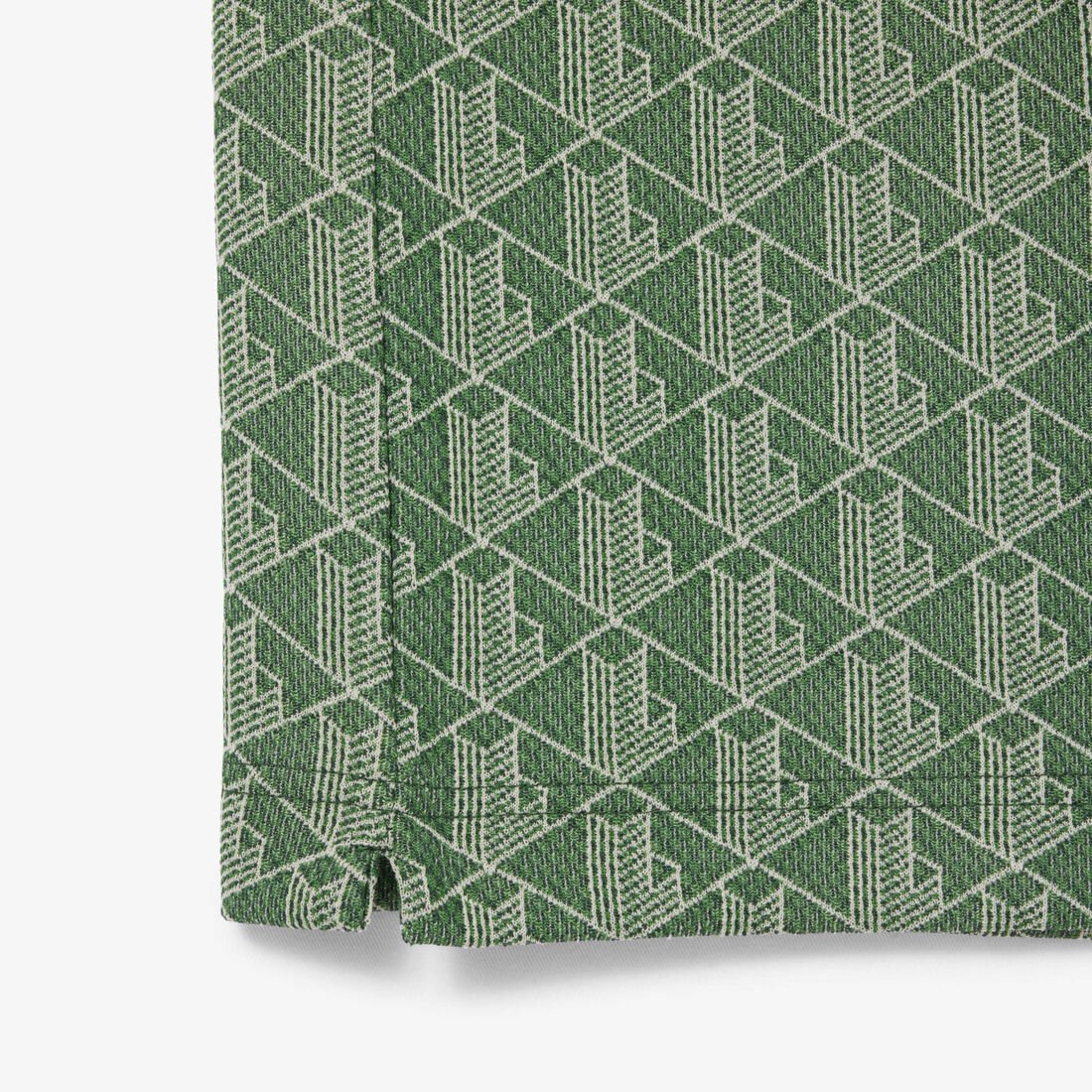 قميص بولو كلاسيكي بقصّة كلاسيكية من قماش الجاكار أحادي اللون قميص بولو كلاسيكي بقصّة كلاسيكية من قماش الجاكار أحادي اللون