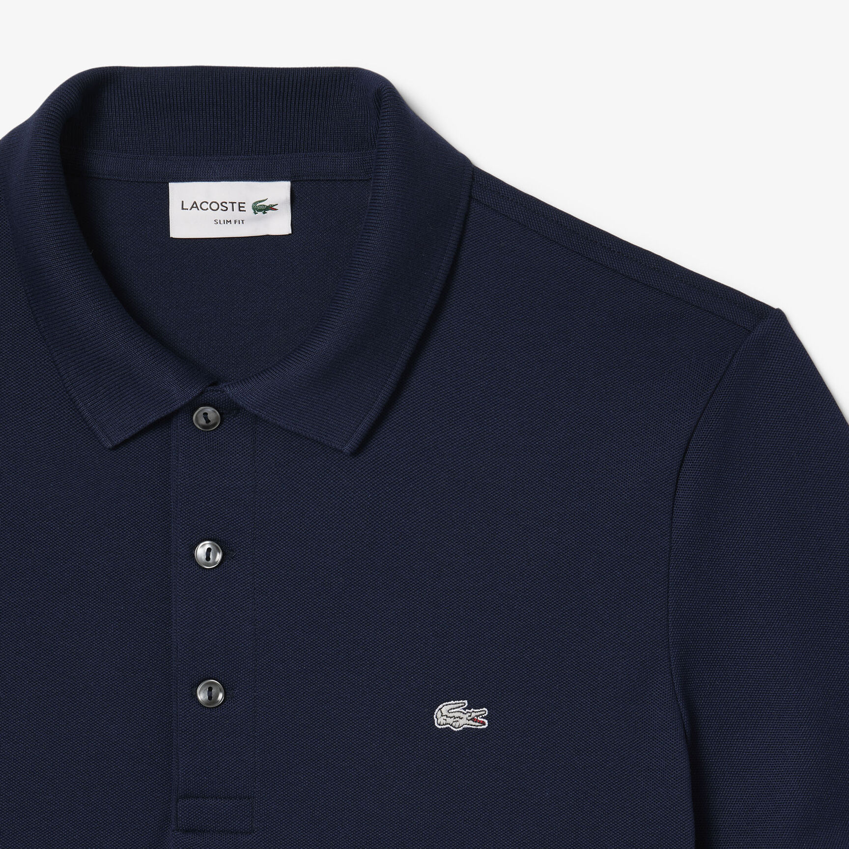 Slim Fit Stretch Petit Pique Polo Shirt