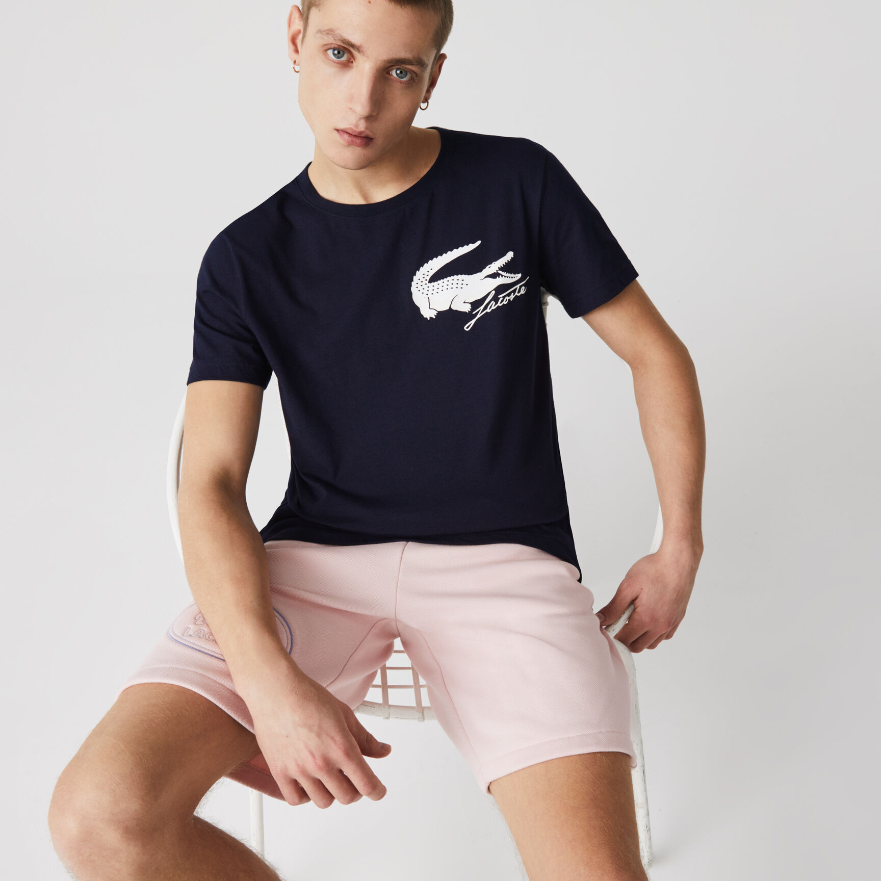 Men’s Lacoste SPORT French Open Edition Crocodile Print T-shirt Men’s Lacoste SPORT French Open Edition Crocodile Print T-shirt